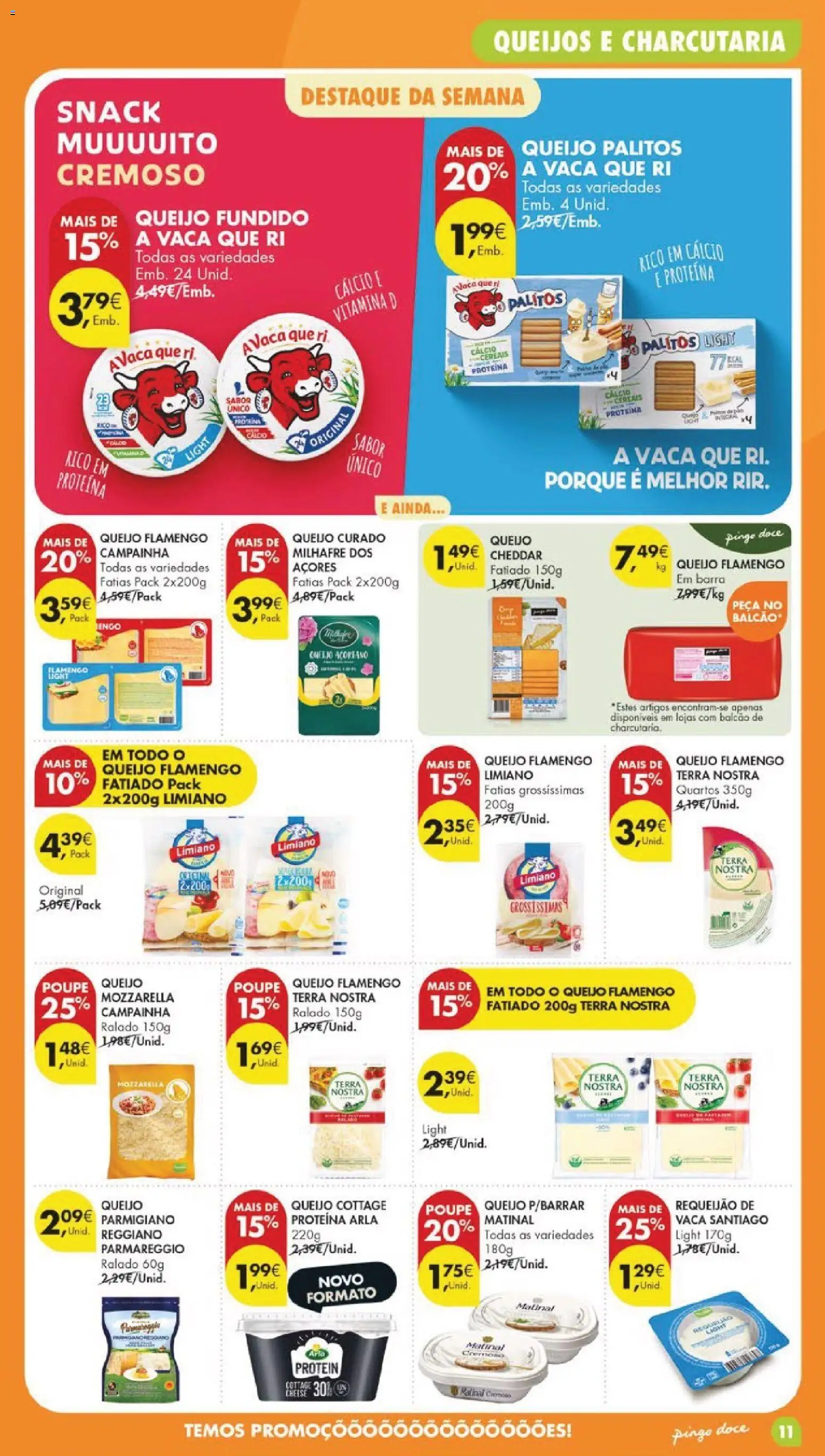 Pingo Doce folheto │ válido de 05.05.2026 | Página: 11 | Produtos: Queijo cottage, Campainha, Cálcio, Vitamina d