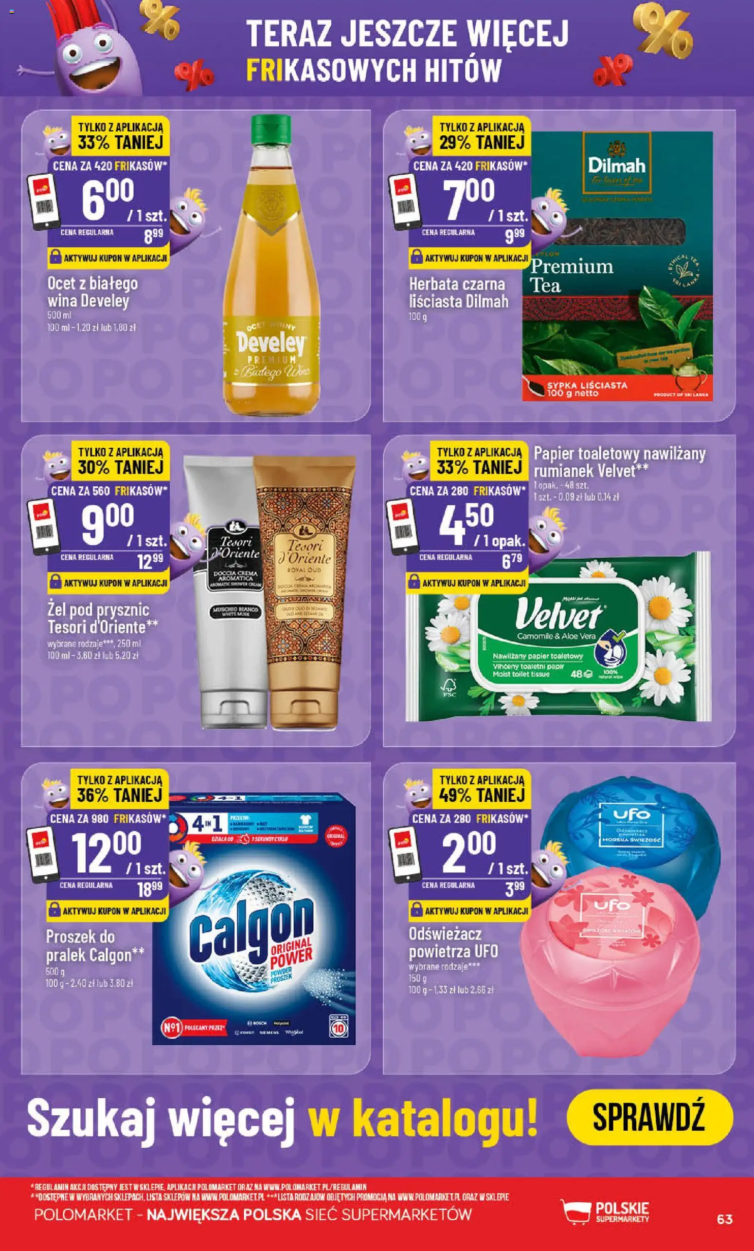 POLOmarket gazetka od 10.06.2026 | Strona: 63 | Produkty: Odświeżacz, Tesori d'oriente, Papier toaletowy, Herbata