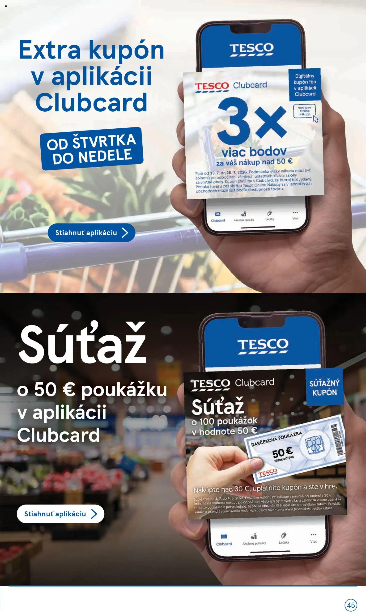 Nové Tesco akcie – leták je platný od 22.07.2026 | Strana: 45