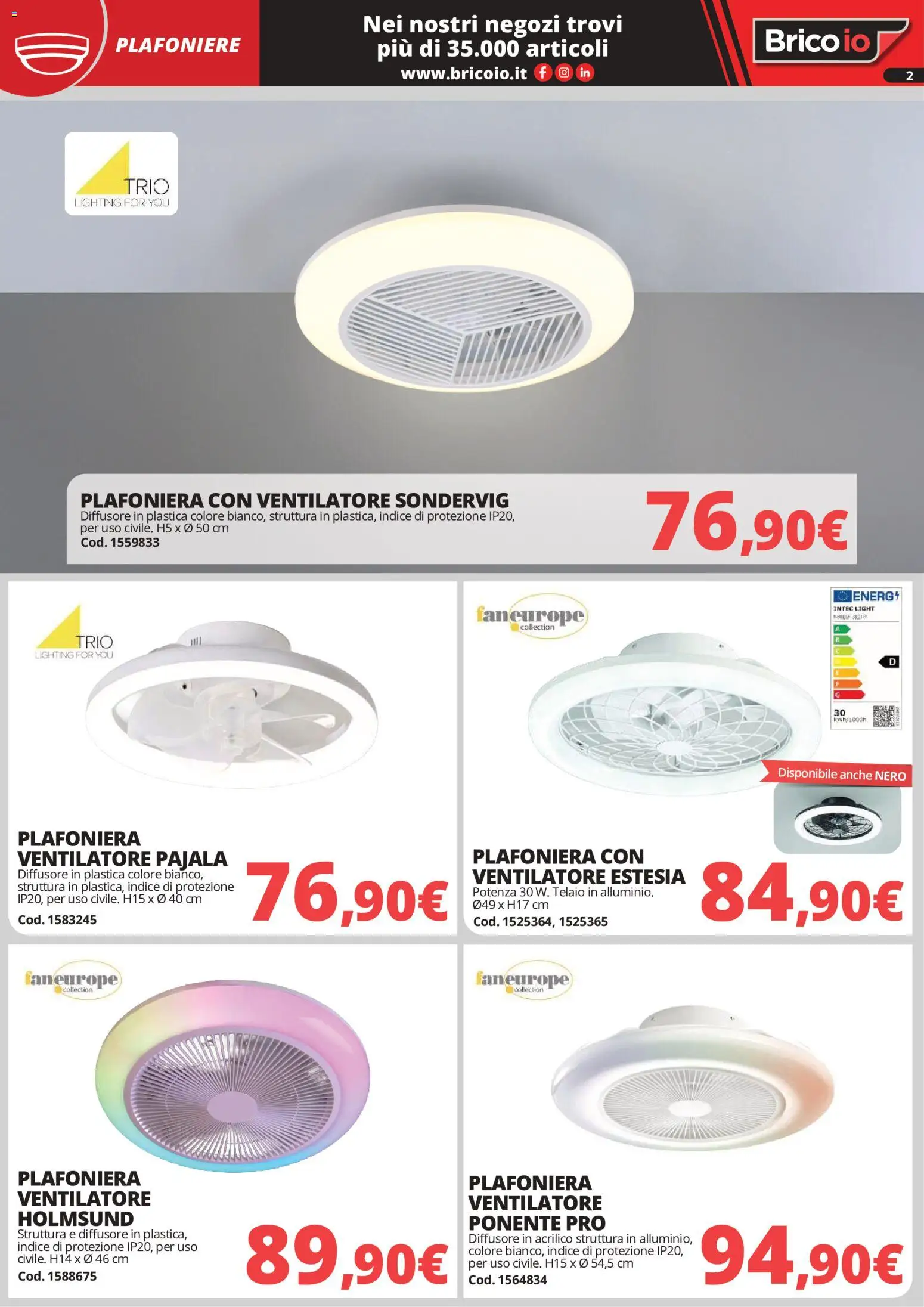 Volantino Brico io del 01/05/2026 | Pagina: 2 | Prodotti: Ventilatore
