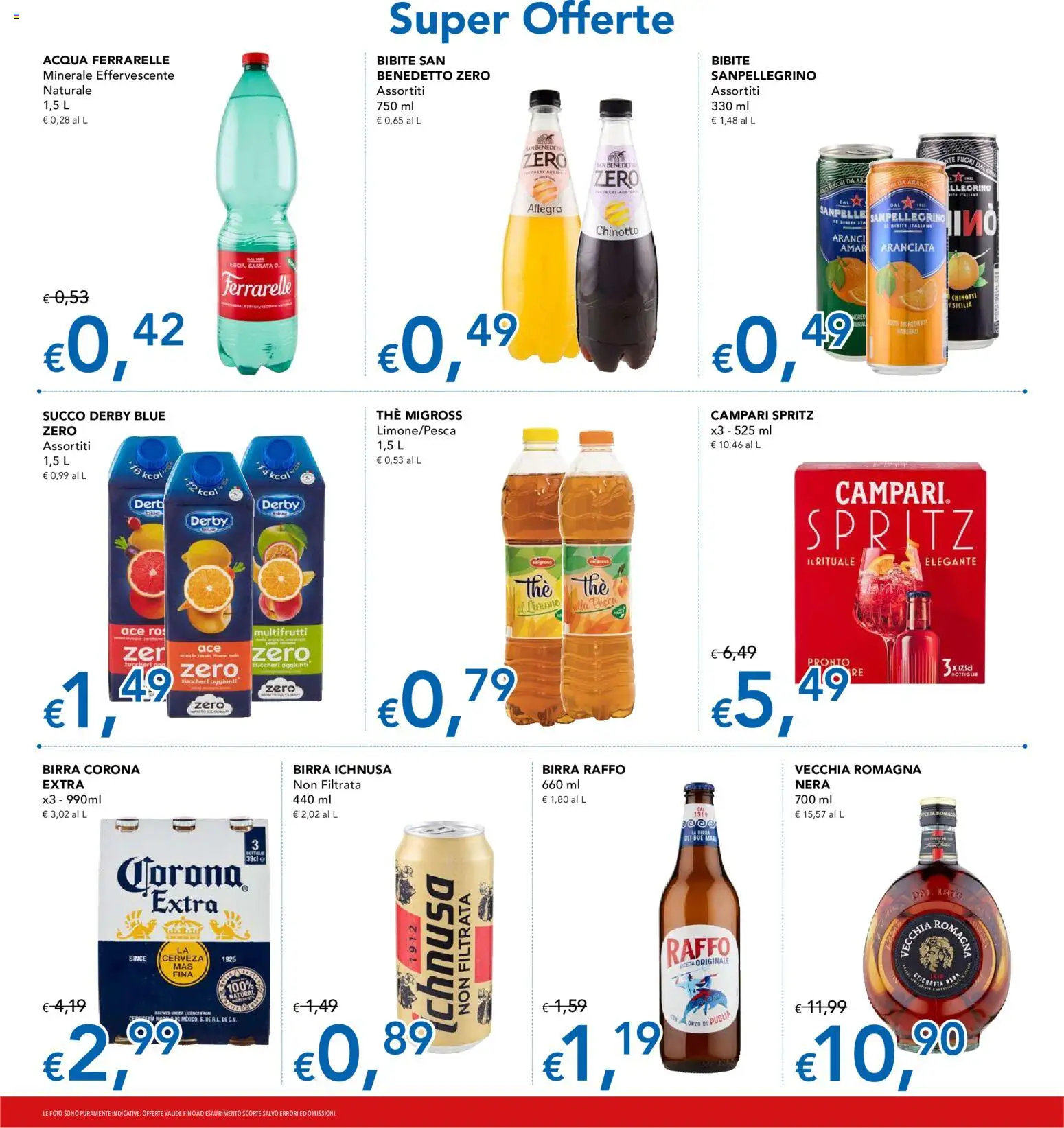 Volantino Migross del 08/10/2026 | Pagina: 12 | Prodotti: Birra Raffo, Campari, Acqua, Bibite
