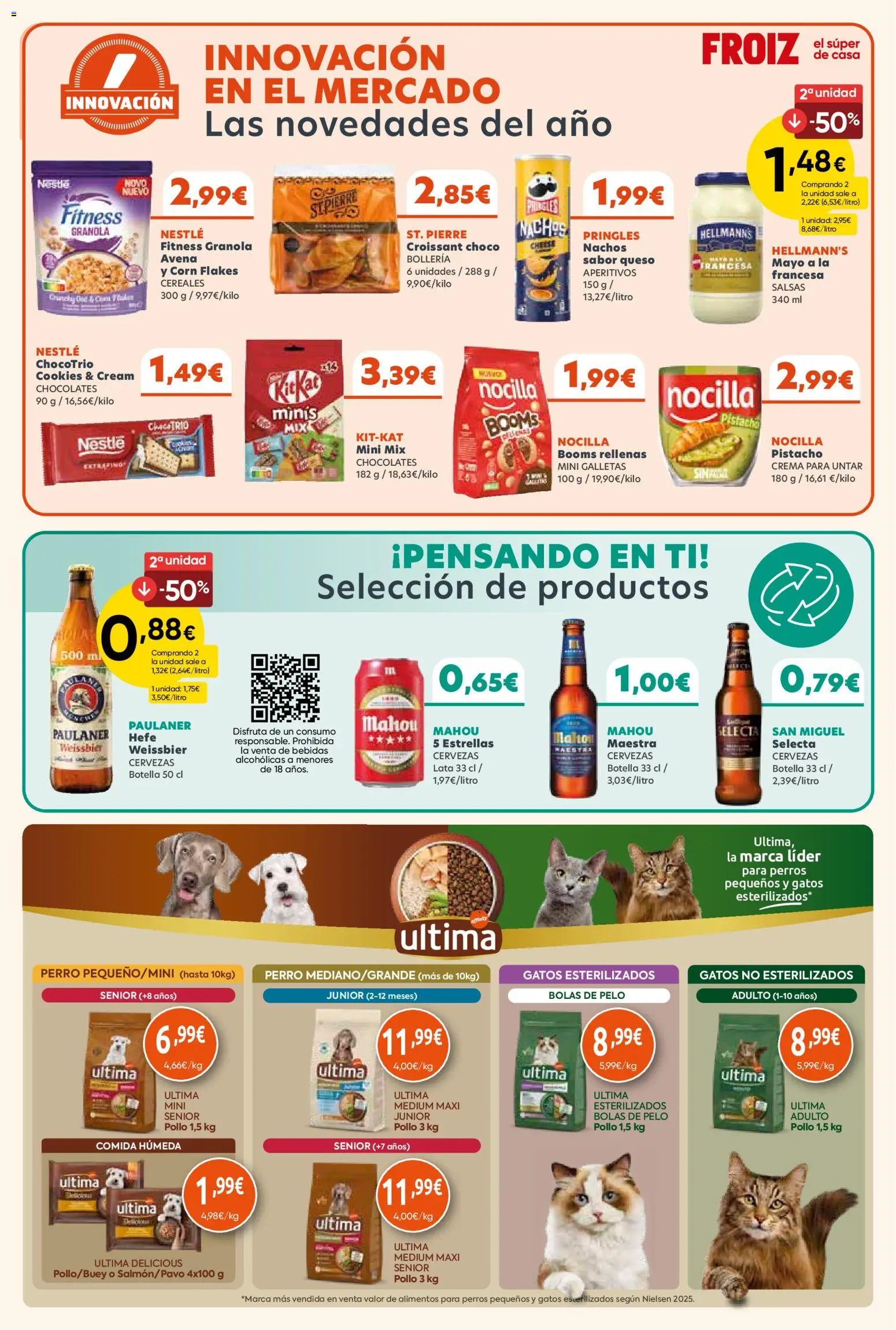 Froiz folleto │ válido desde el 15/10/2026 | Página: 14 | Productos: Queso, Crema, Galletas, Bebidas