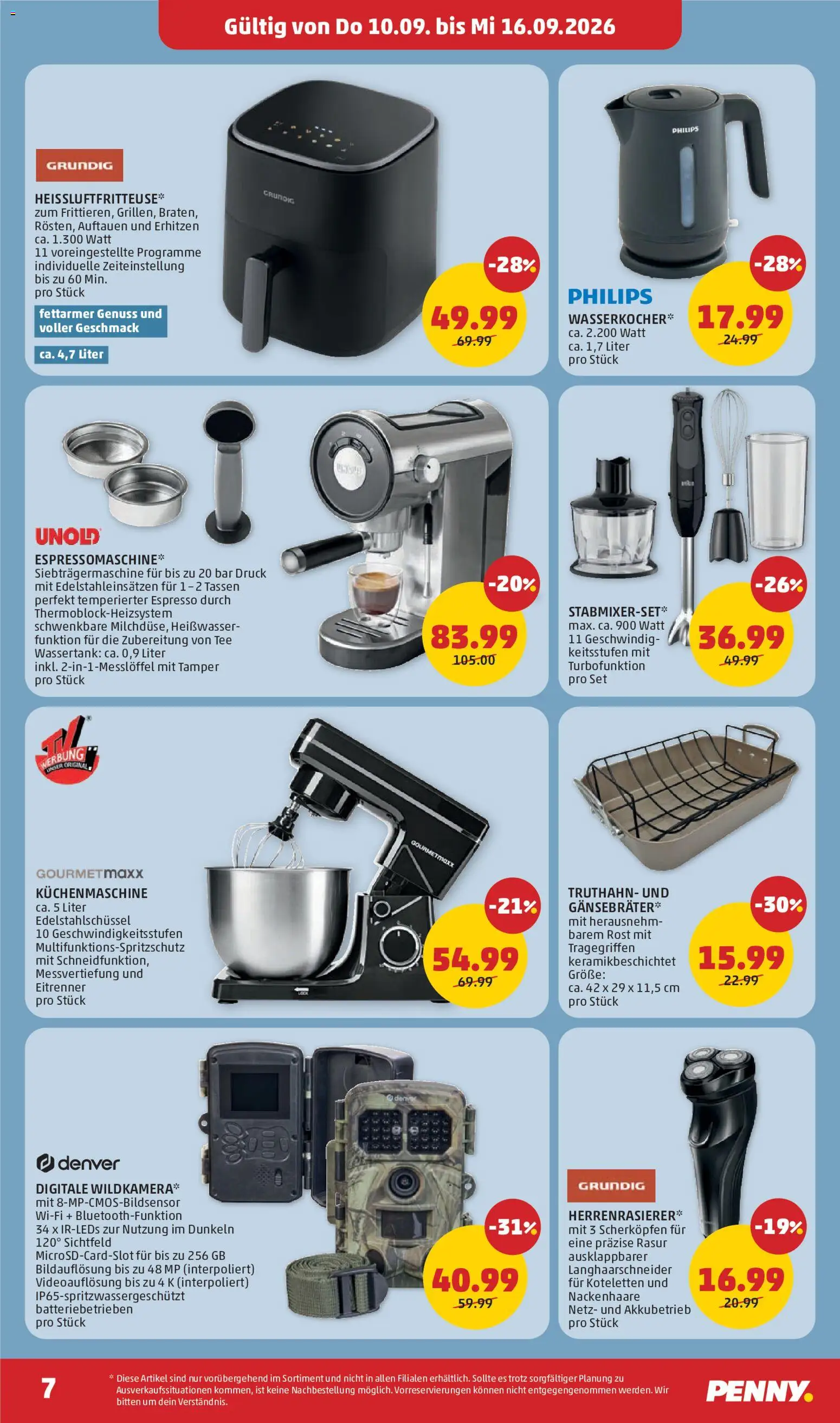 Penny Markt Eröffnung in 4822 Bad Goisern gültig ab 10.09.2026 | Seite: 7 | Produkte: Wasserkocher, Tee