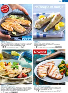 Bofrost katalog akcije – veljaven od 04.03.2026 | Stran: 69 | Izdelki: Teza, Zrezki, Ribe