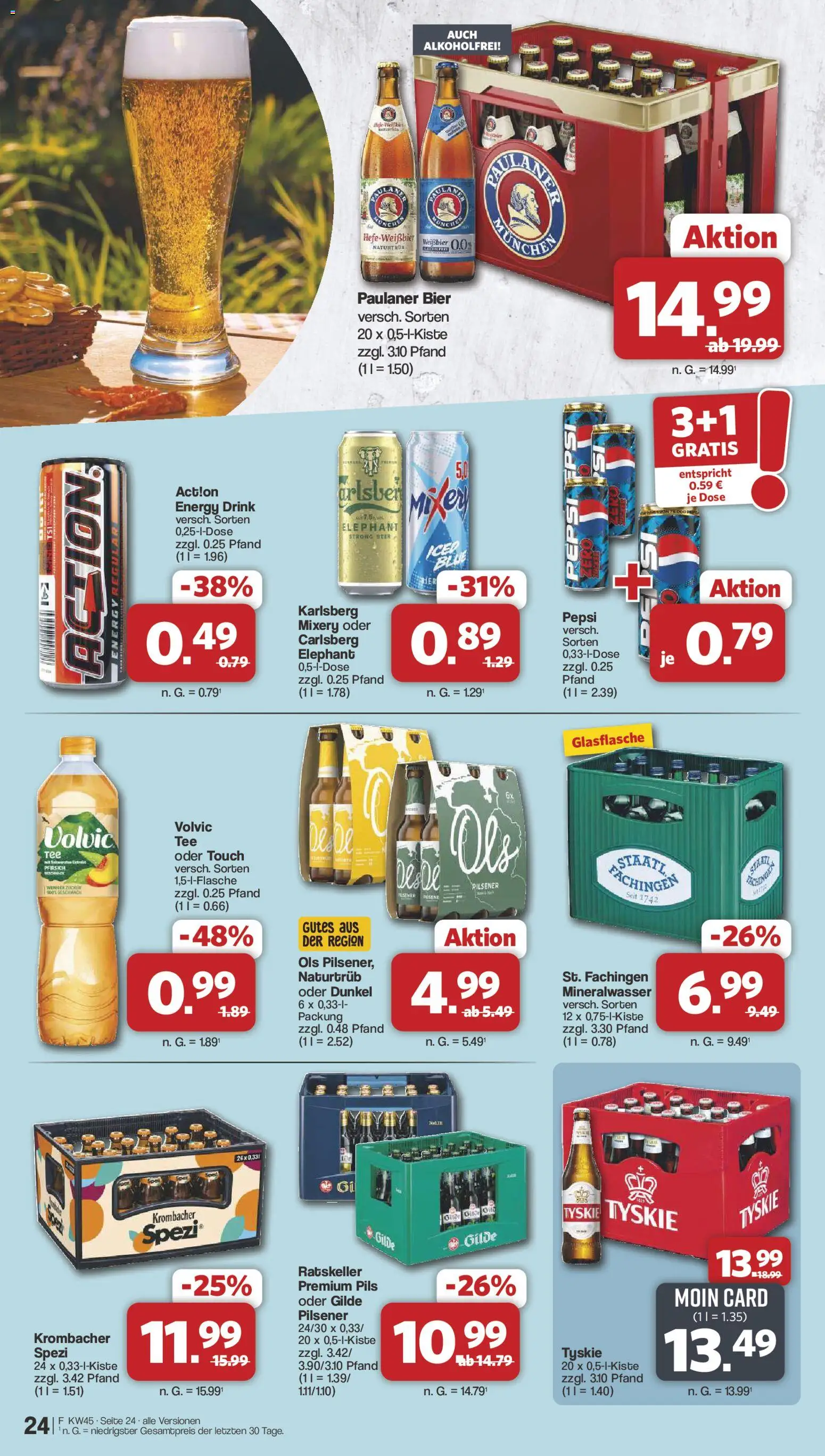 Famila Nordwest Kusten Days – gültig ab 02.11.2026 | Seite: 24 | Produkte: Carlsberg, Energy, Pils, Krombacher