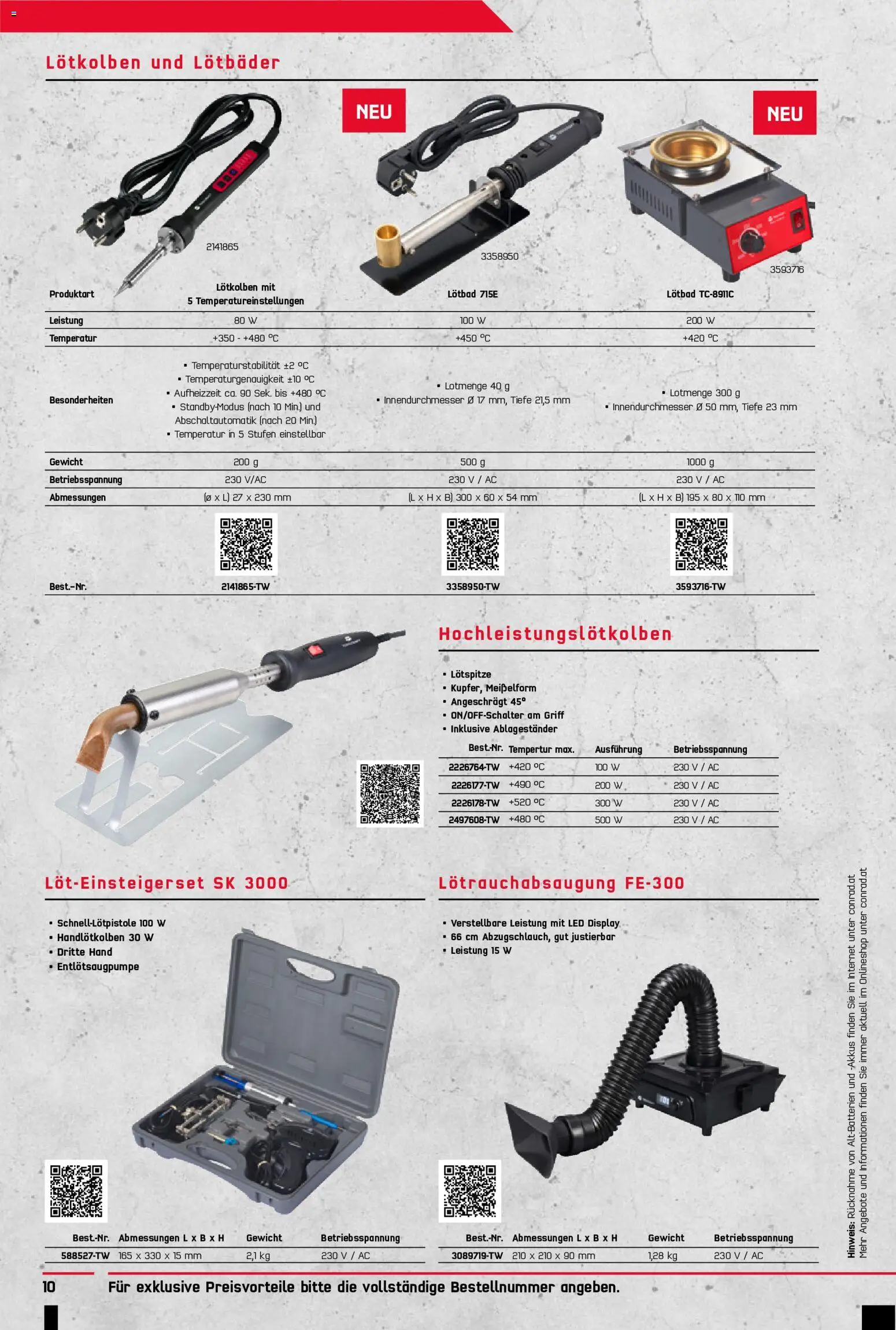 Conrad Toolcraft gültig ab 05.10.2026 | Seite: 10 | Produkte: Gewicht