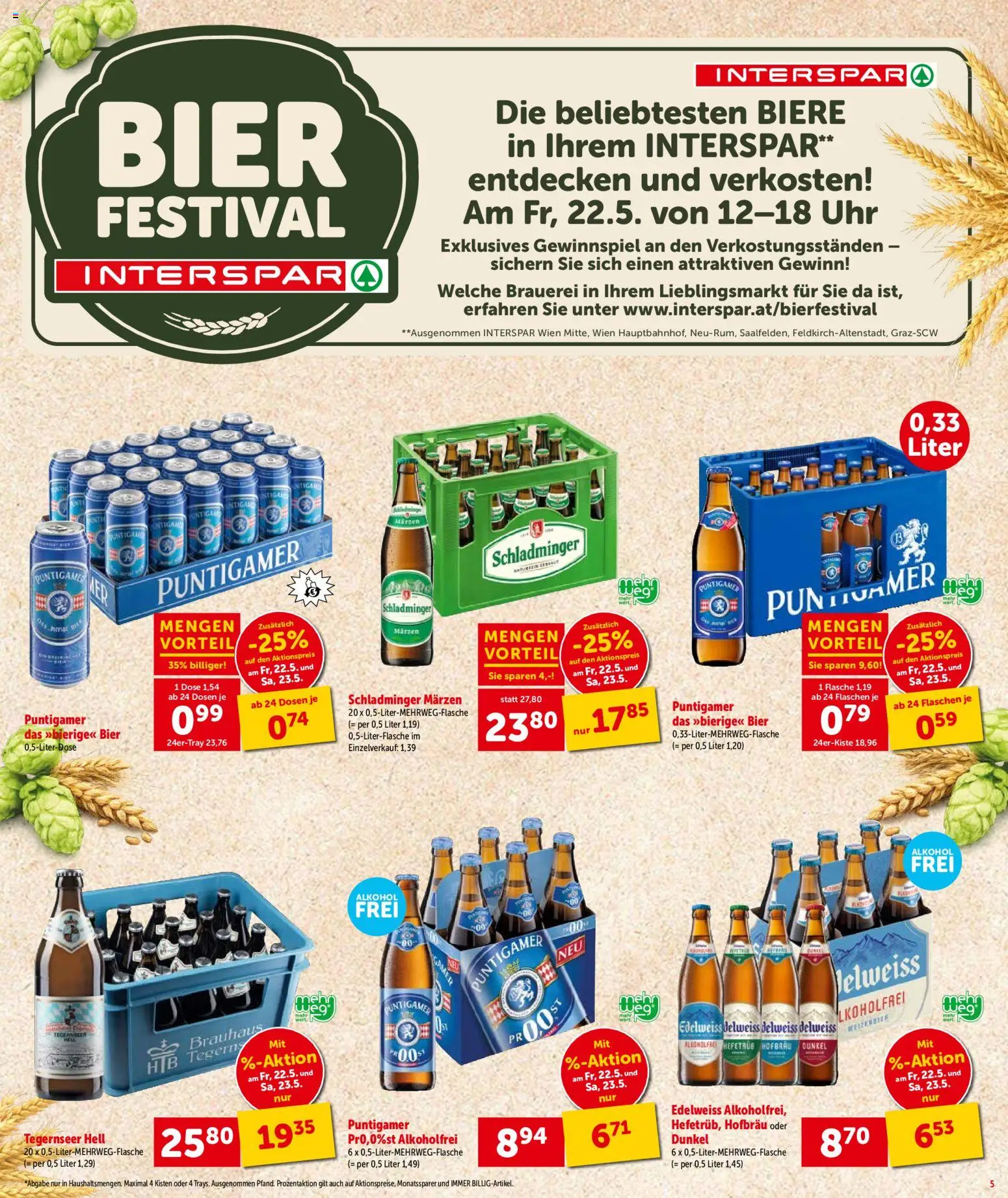 Interspar Flugblatt - Steiermark gültig ab 21.05.2026 | Seite: 6 | Produkte: Uhr, Bier