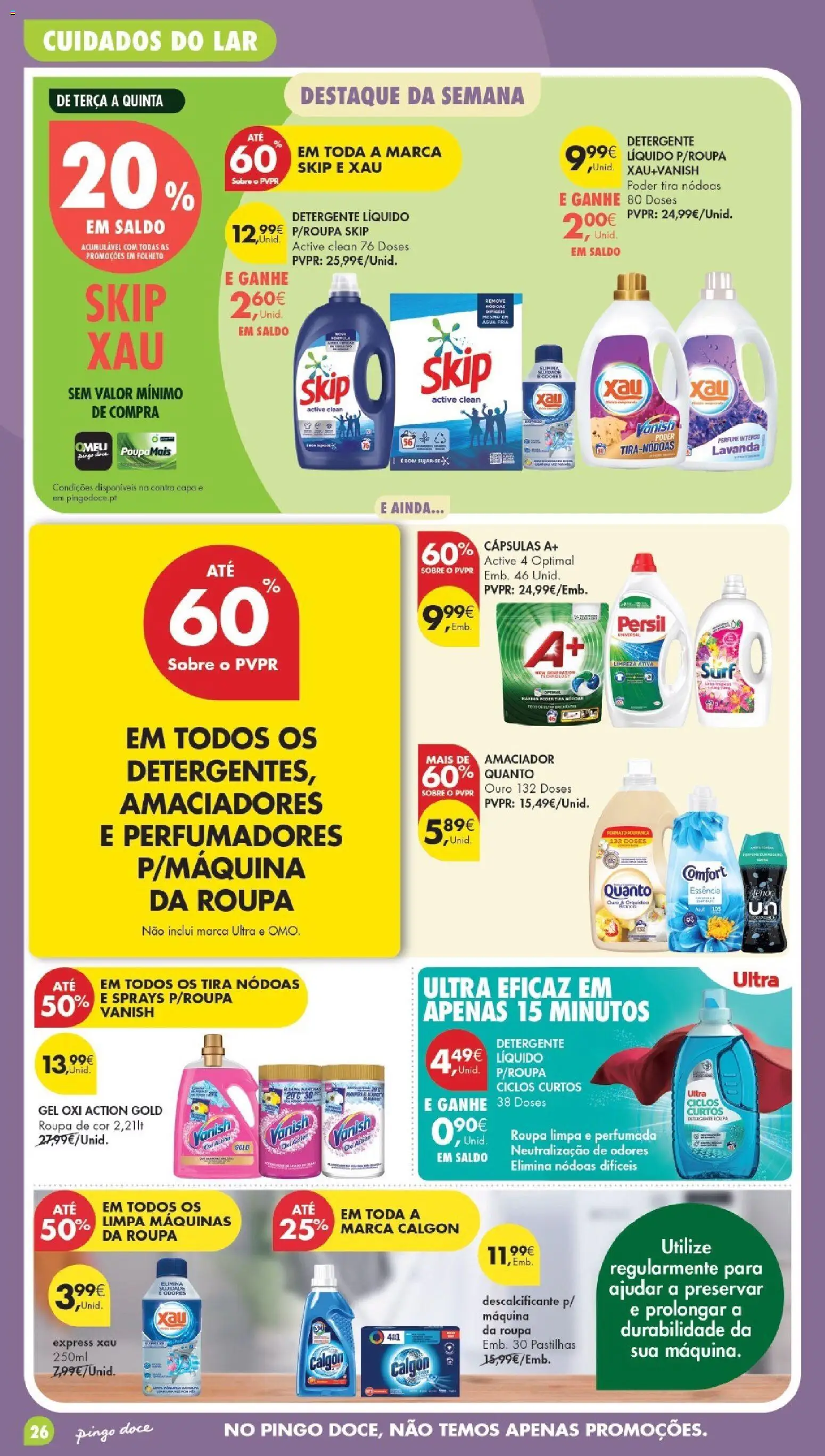 Pingo Doce Poupe Esta Semana Lojas Grandes │ válido de 29/09/2026 | Página: 26 | Produtos: Perfume, Detergente, Cápsulas, Persil