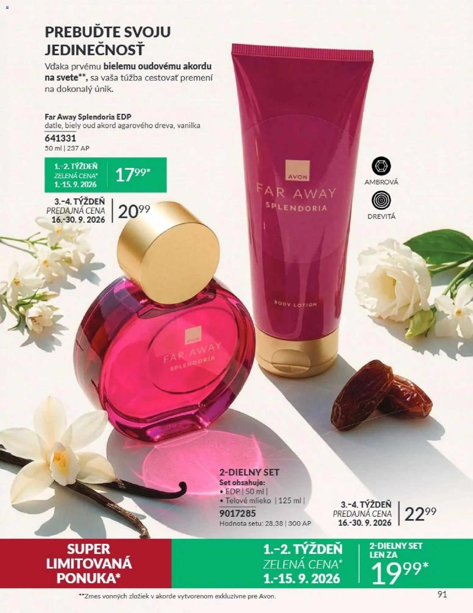 Nové Avon akcie – leták je platný od 01.09.2026 | Strana: 91 | Produkty: Mlieko, Telové mlieko, Vanilka
