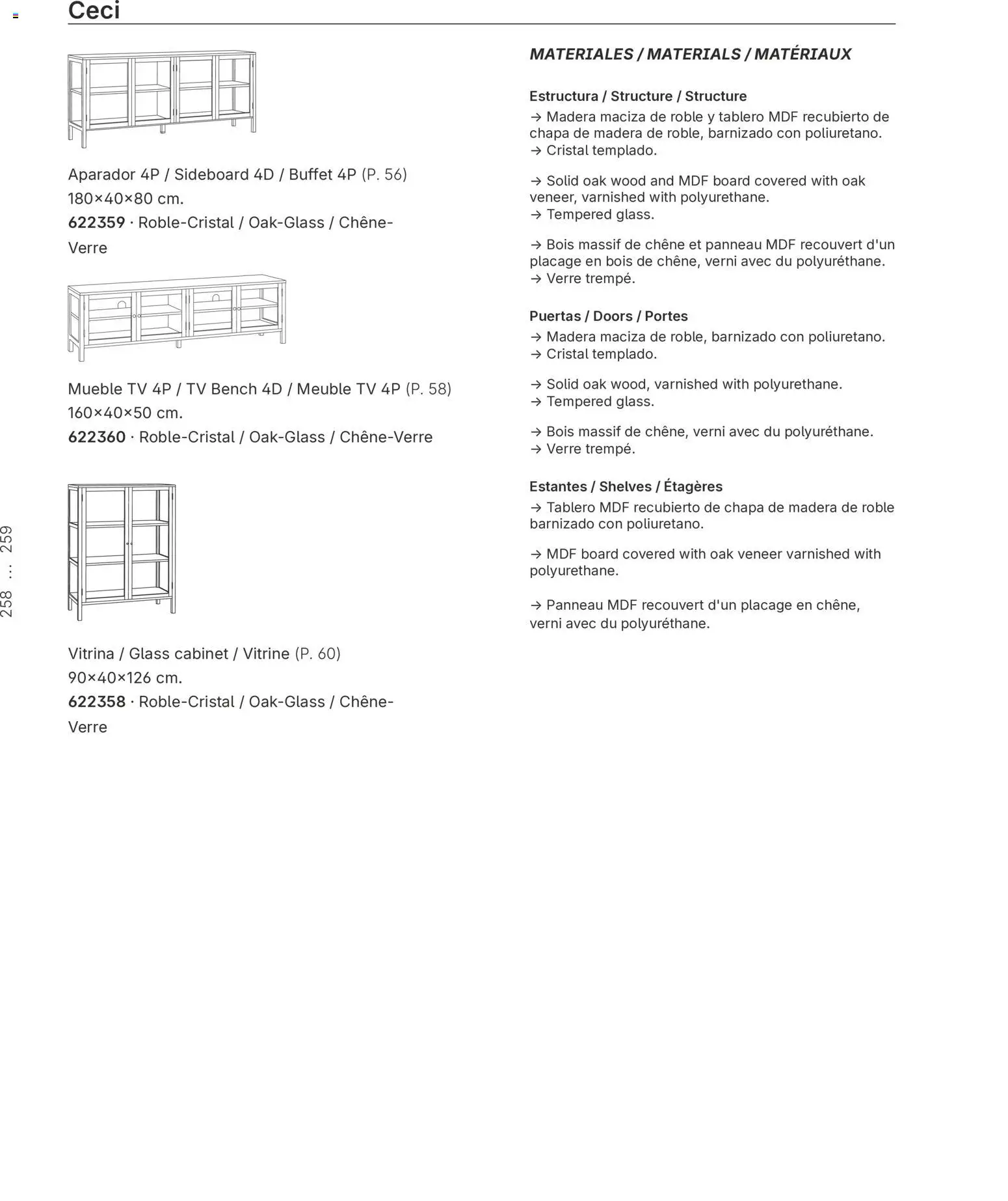 Conforama aktionen Mome – gültig ab 01.01.2026 | Seite: 258 | Produkte: Vitrine, TV, Sideboard