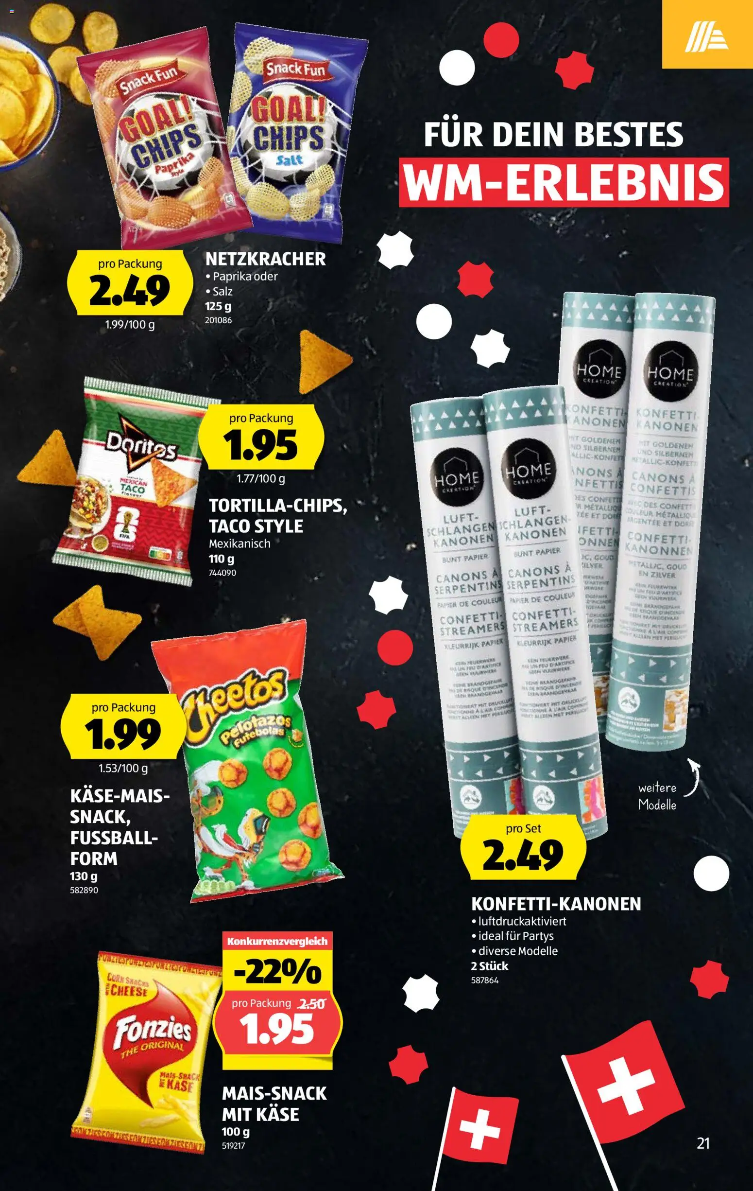 Aldi aktionen – gültig ab 04.06.2026 | Seite: 21 | Produkte: Fußball, Käse, Tee, Drucker
