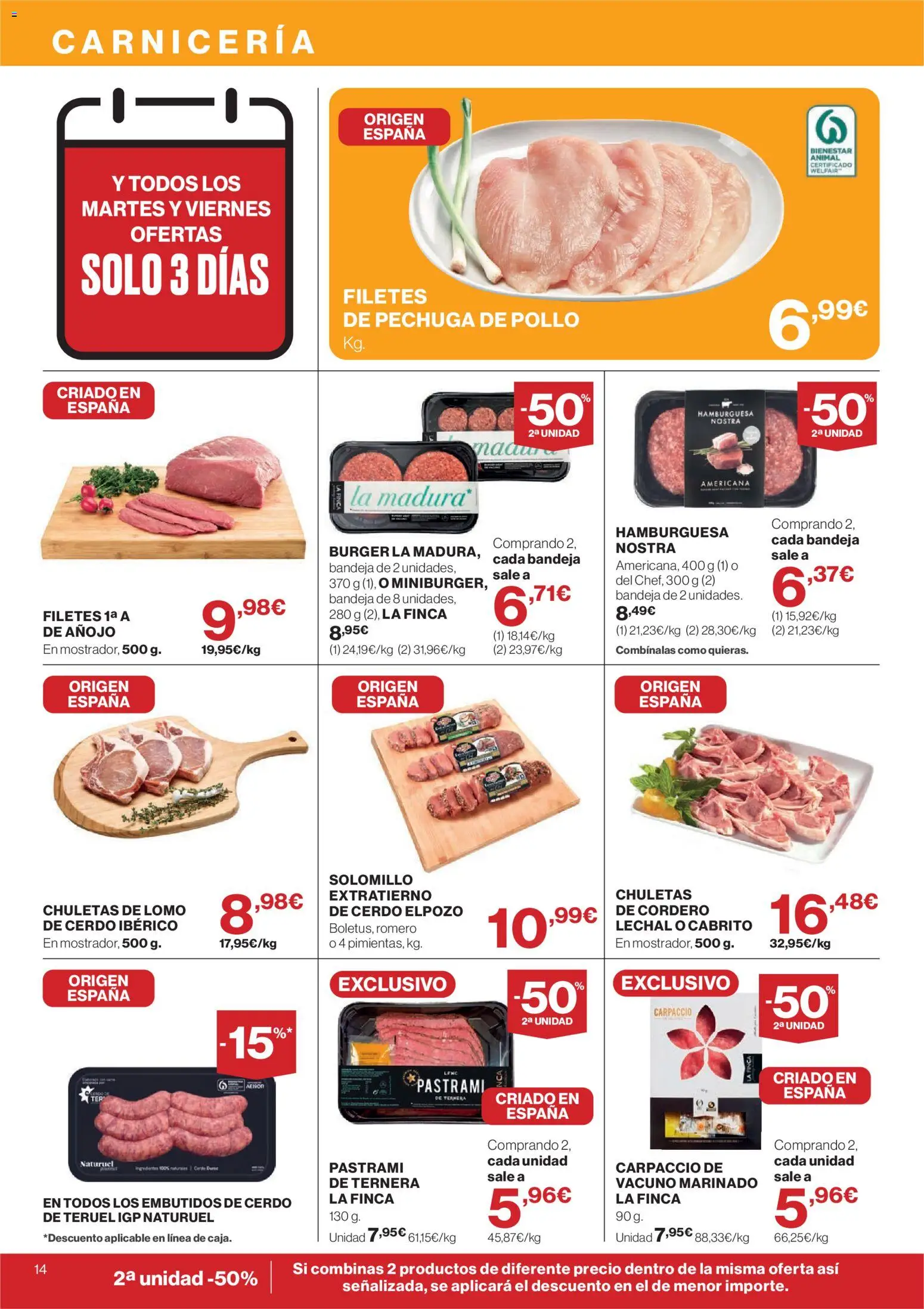 Hipercor catálogo │ válido desde el 16/07/2026 | Página: 14 | Productos: Δισκέτα, Cerdo, Νυχτικό, Bandeja
