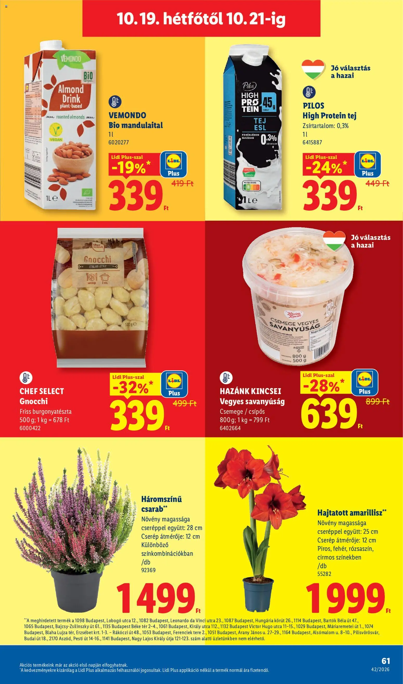 Lidl akciós ujság - amely érvényes a következő dátumtól: 2026.10.15. | Oldal: 61