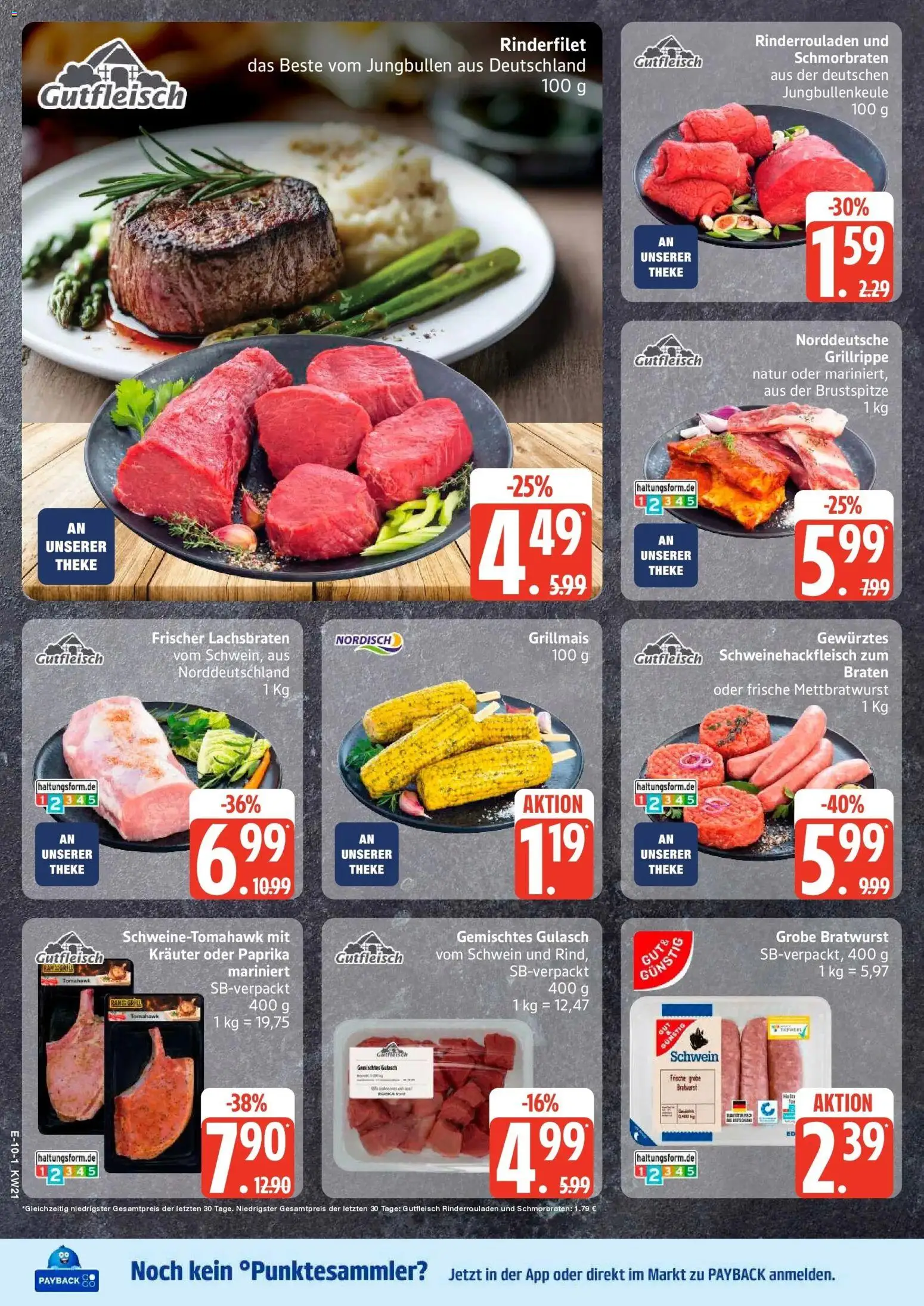 Edeka Prospekt Hamburg – gültig ab 18.05.2026 | Seite: 10 | Produkte: Theke, Rinderfilet, Bratwurst, Paprika
