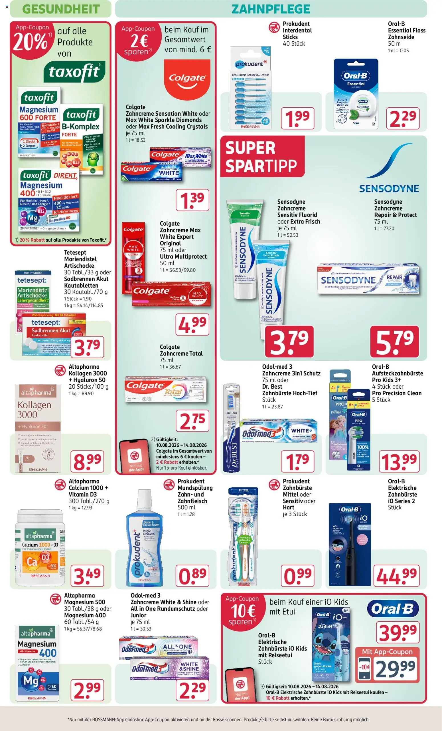 Rossmann Prospekt – gültig ab 10.08.2026 | Seite: 16 | Produkte: Elektrische zahnbürste, Spülung, Zahnbürste