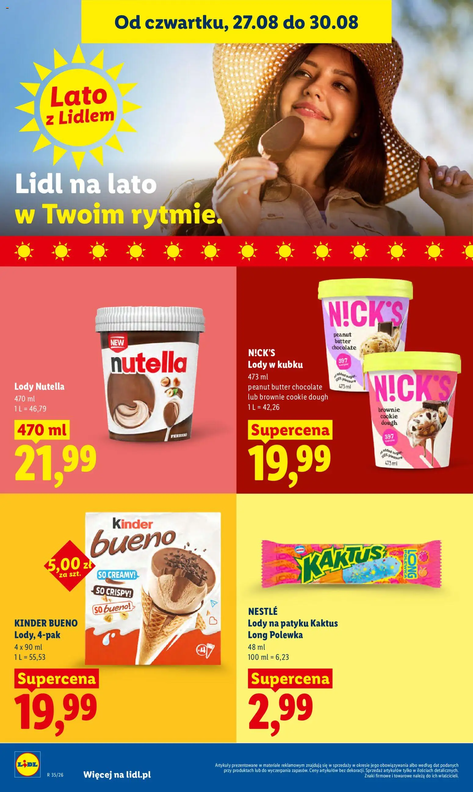 Lidl Polsko leták od 27.08.2026 | Strana: 56 | Produkty: Brownie, Kinder, Kinder Bueno, Nutella
