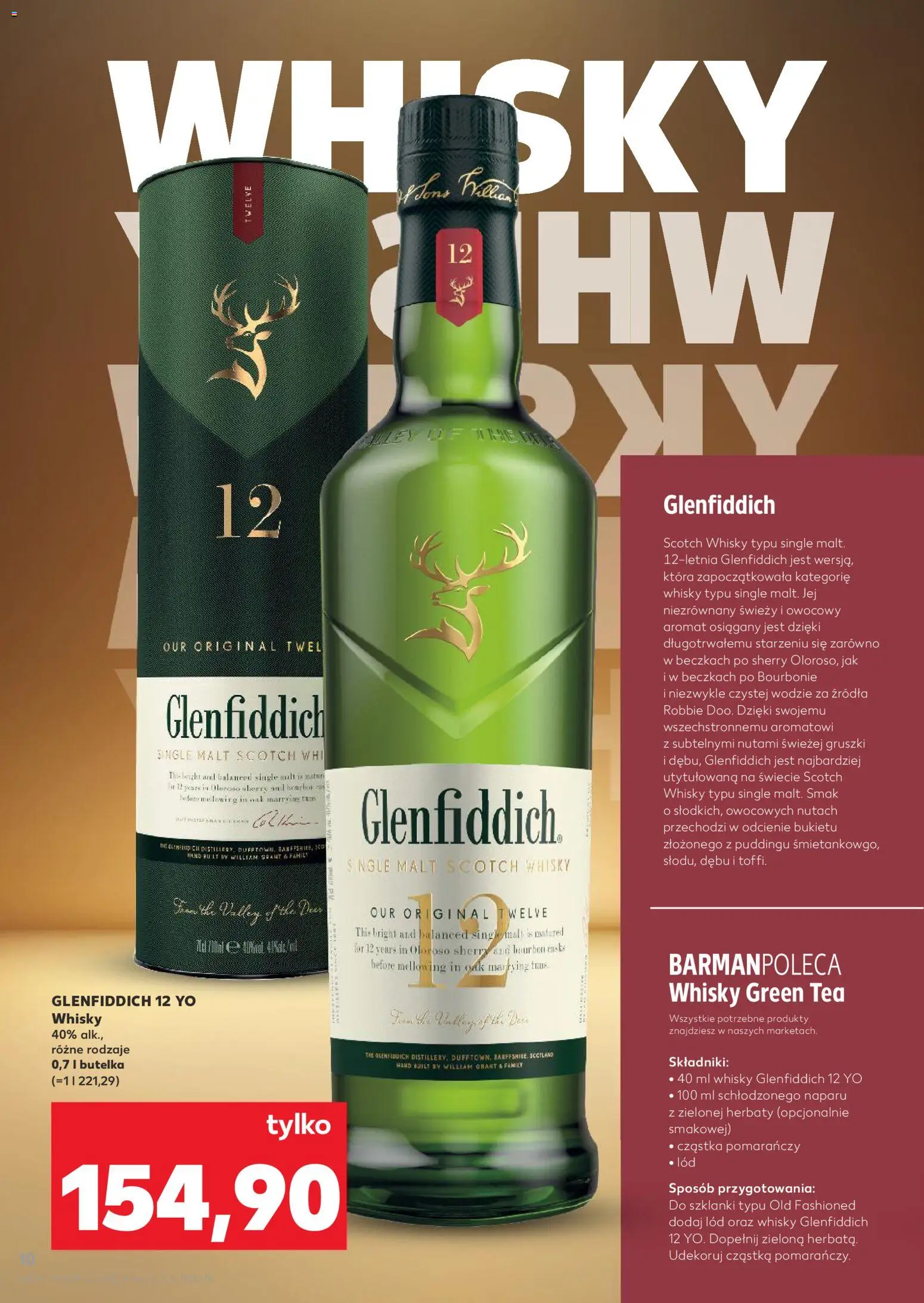 Kaufland Polsko leták - Barek od 11.06.2026 | Strana: 10 | Produkty: Bourbon, Whisky, Sherry
