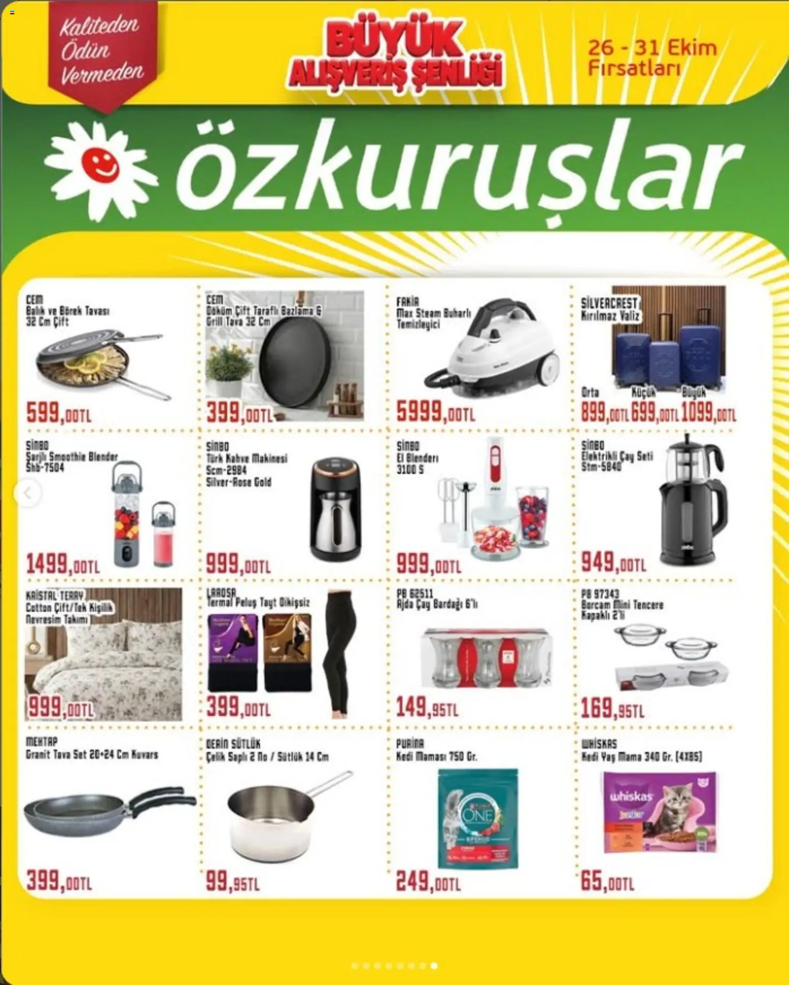 Özkuruşlar Katalog - 26 Ekim 2026 tarihinden itibaren geçerlidir | Sayfa: 8 | Ürünler: Nevresim, Kahve, Çay, Tayt