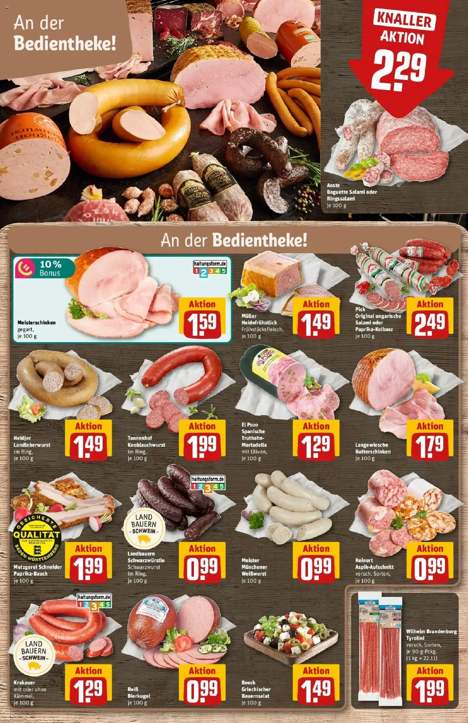 REWE Prospekt ab 12.10.2026 zum Blättern » Angebote | Seite: 8 | Produkte: Baguette, Weißwurst, Salami