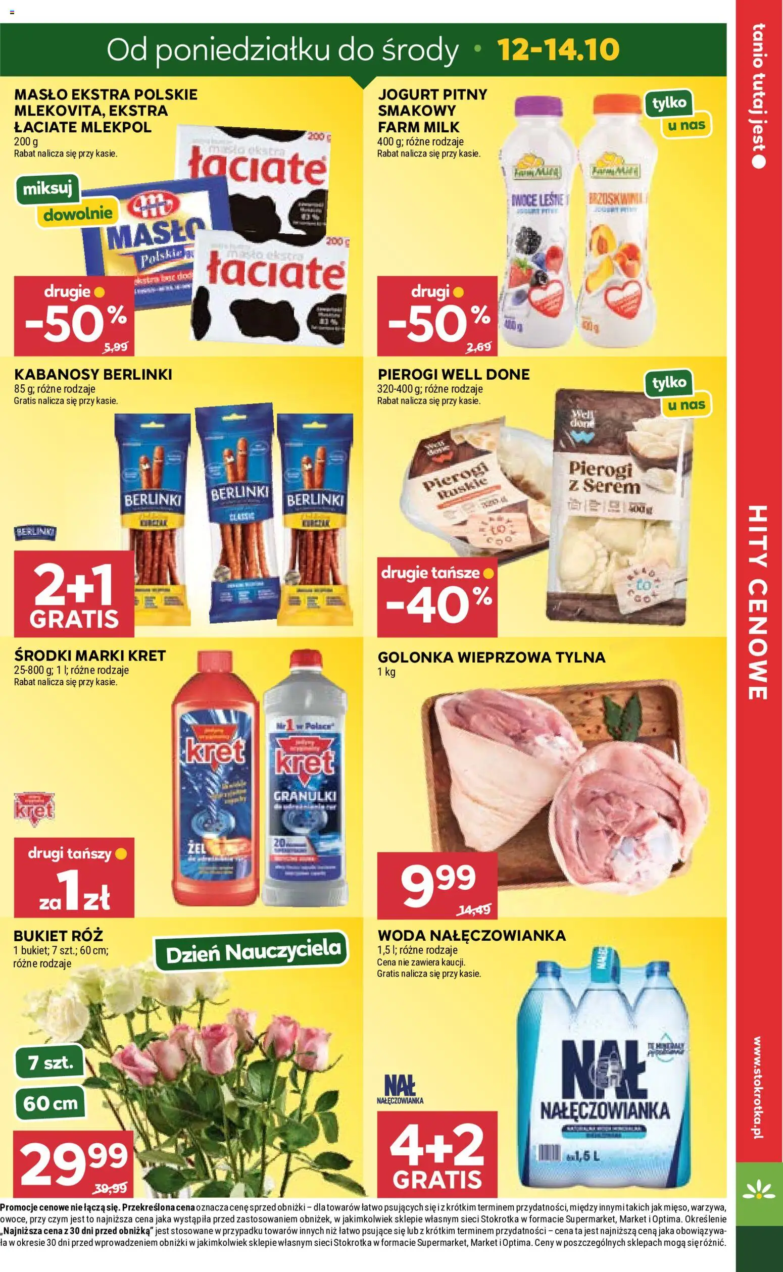 Stokrotka gazetka od 08.10.2026 | Strona: 5 | Produkty: Golonka, Pierogi, Golonka wieprzowa, Pierogi z serem