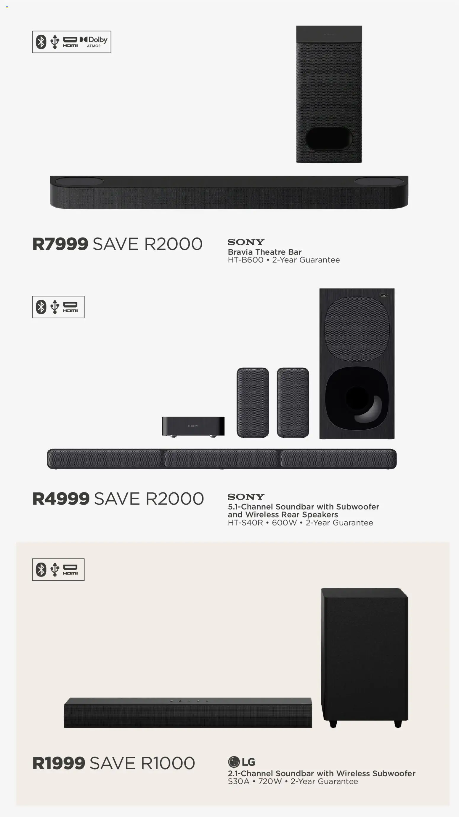 New House and Home catalogue – valid from 20/07/2026 | Page: 31 | Products: Soundbar, Subwoofer