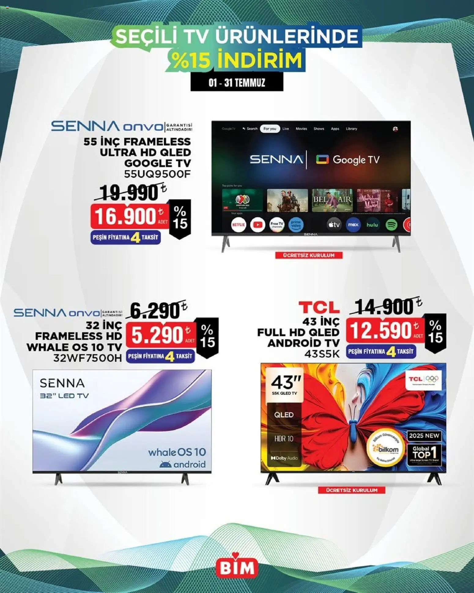 🛍️ BİM - İndirim Televizyon, 01 Temmuz 2026 itibariyle » Özel fırsatları keşfedin ve bugün tasarruf edin! 💰