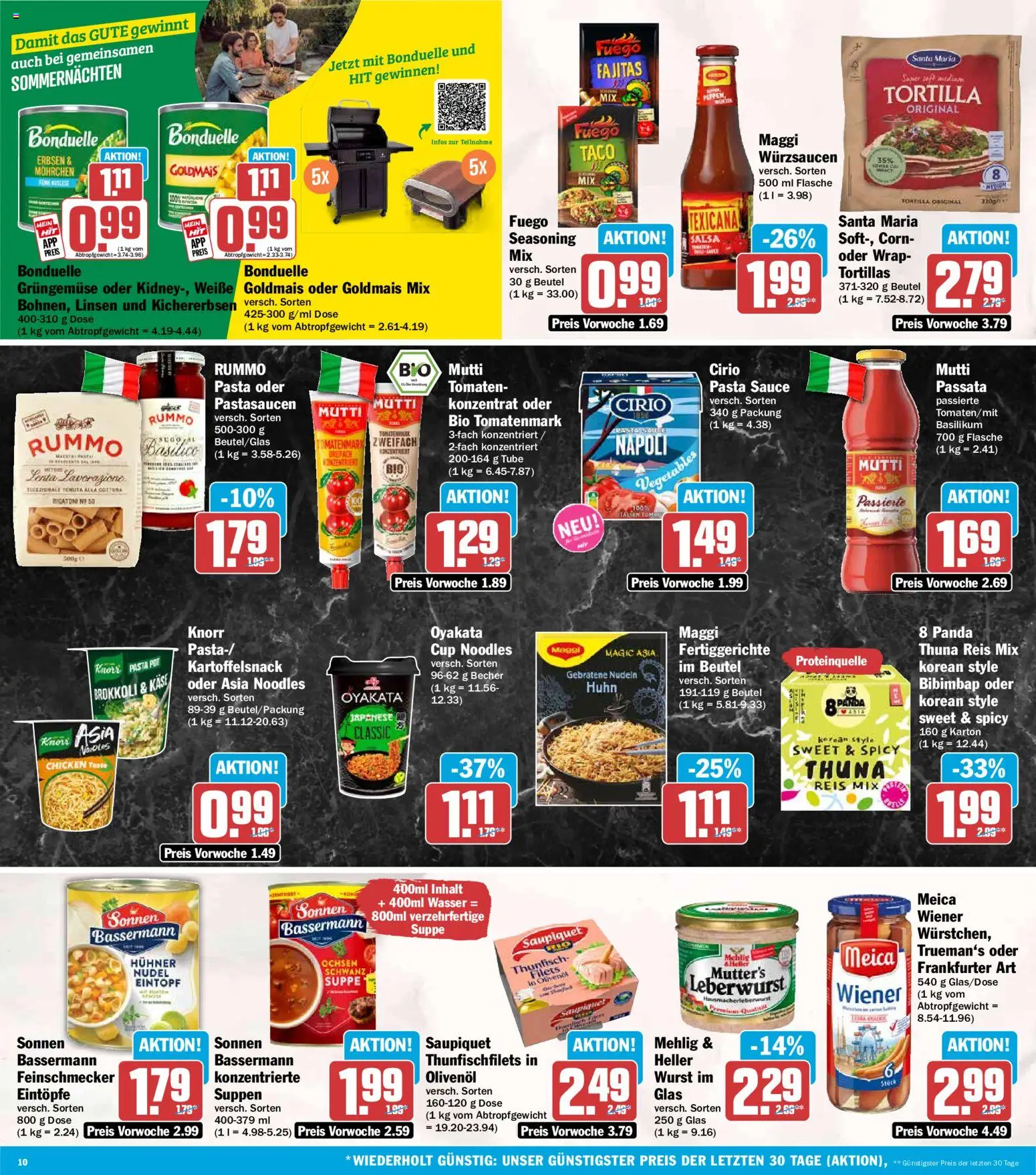 HIT Prospekt – gültig ab 29.06.2026 | Seite: 10 | Produkte: Maggi, Käse, Meica, Wasser