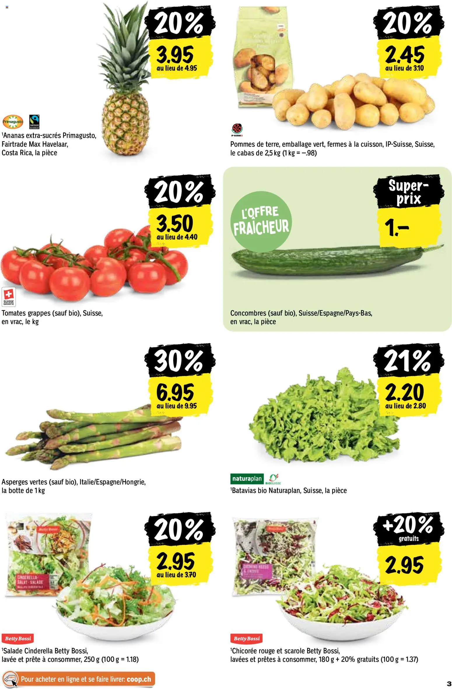 Coop aktionen FR – gültig ab 04.06.2026 | Seite: 3 | Produkte: Rouge, Ananas