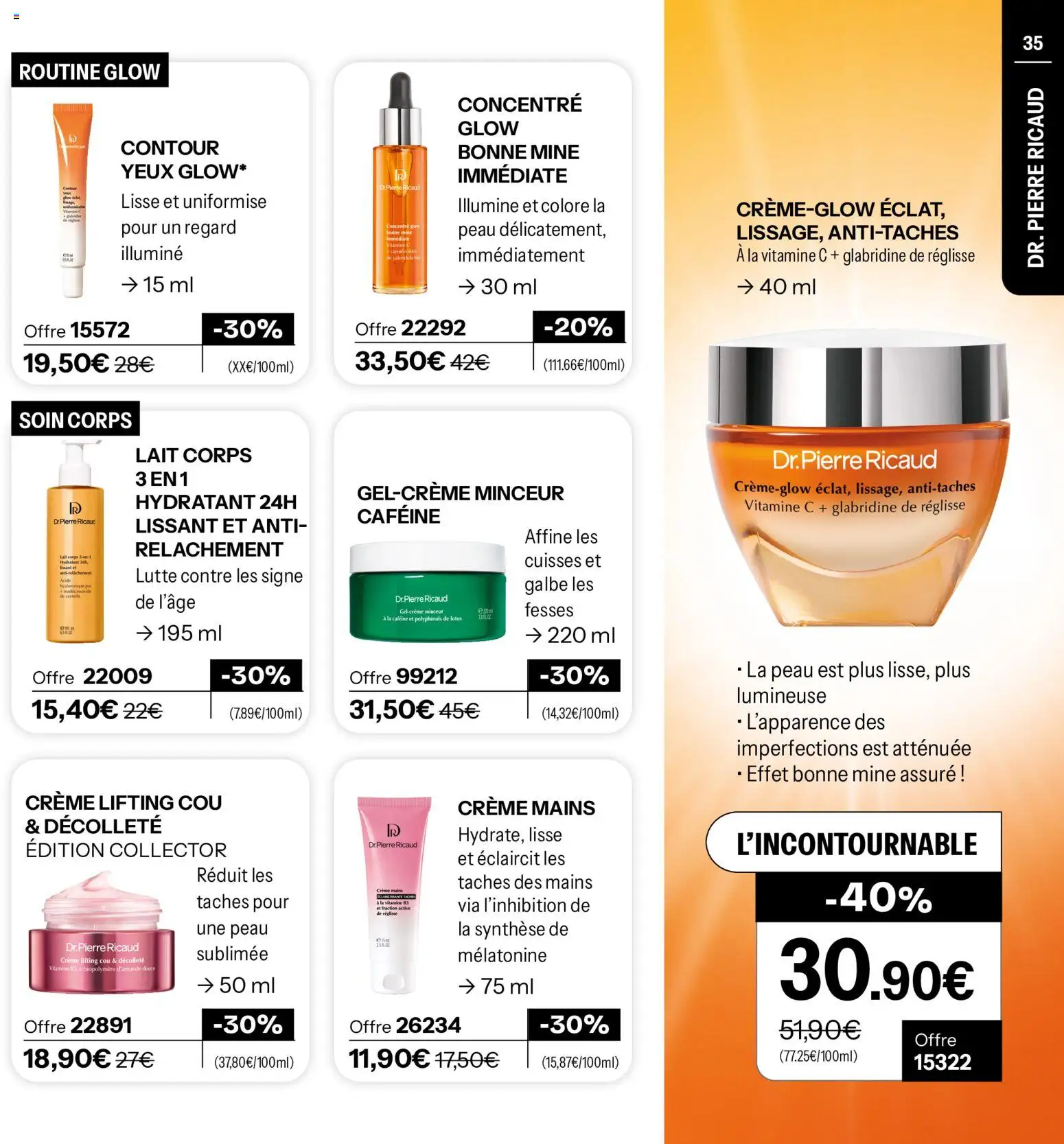 {H1} | Page: 35 | Produits: Body, Lait, Thé, Crème