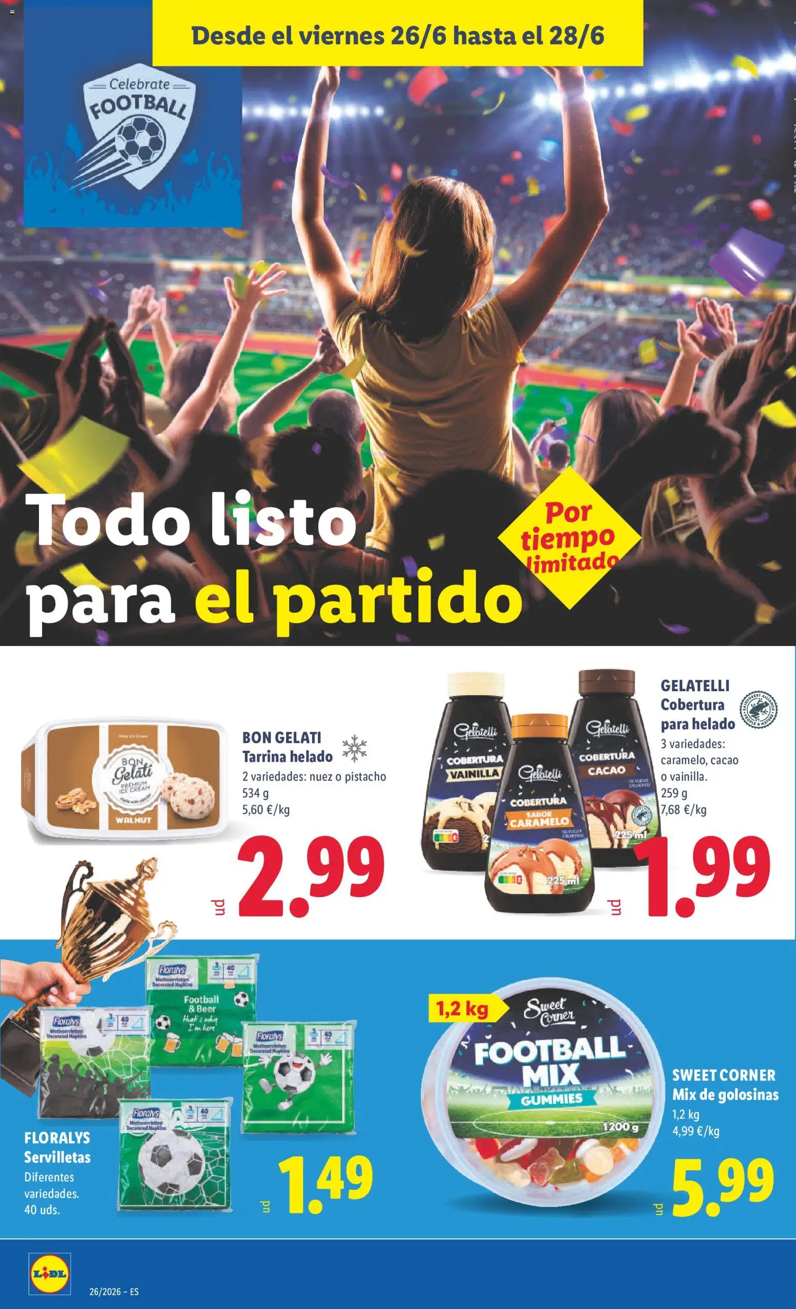 Lidl folleto │ válido desde el 22.06.2026 | Página: 24 | Productos: Golosinas, Helado, Iphone, Φρυγανιές σικάλεως