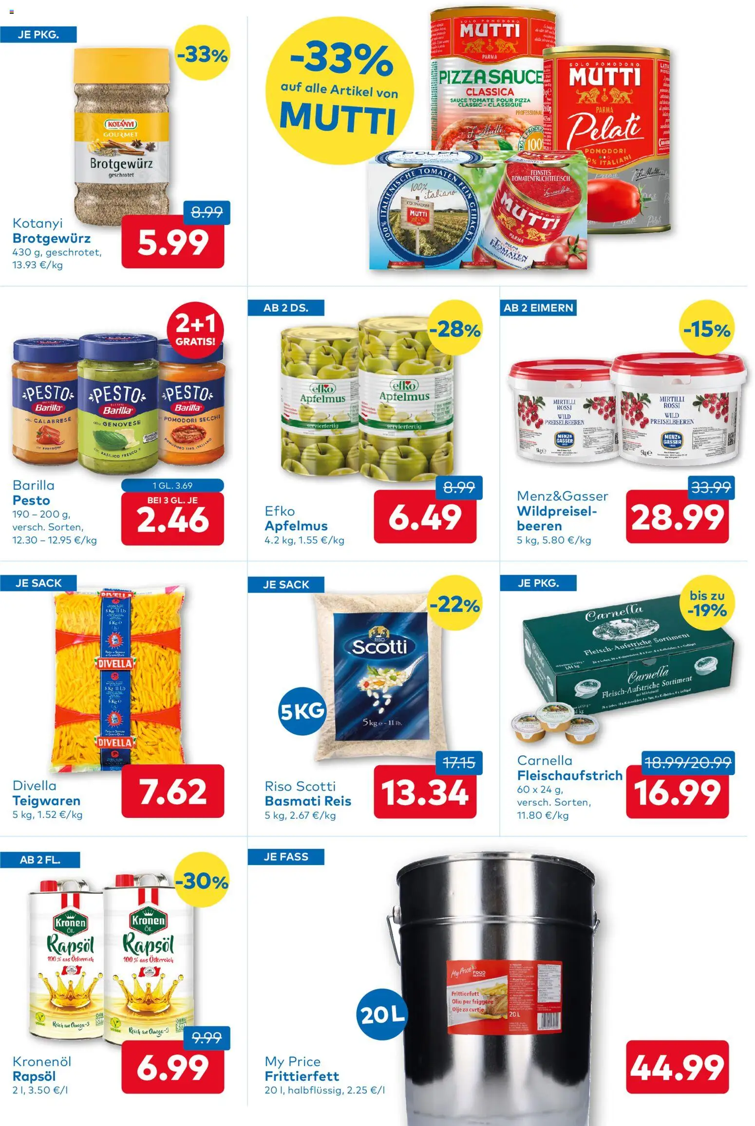 T&G Flugblatt gültig ab 16.07.2026 | Seite: 5 | Produkte: Barilla, Rapsöl, Pizza, Reis