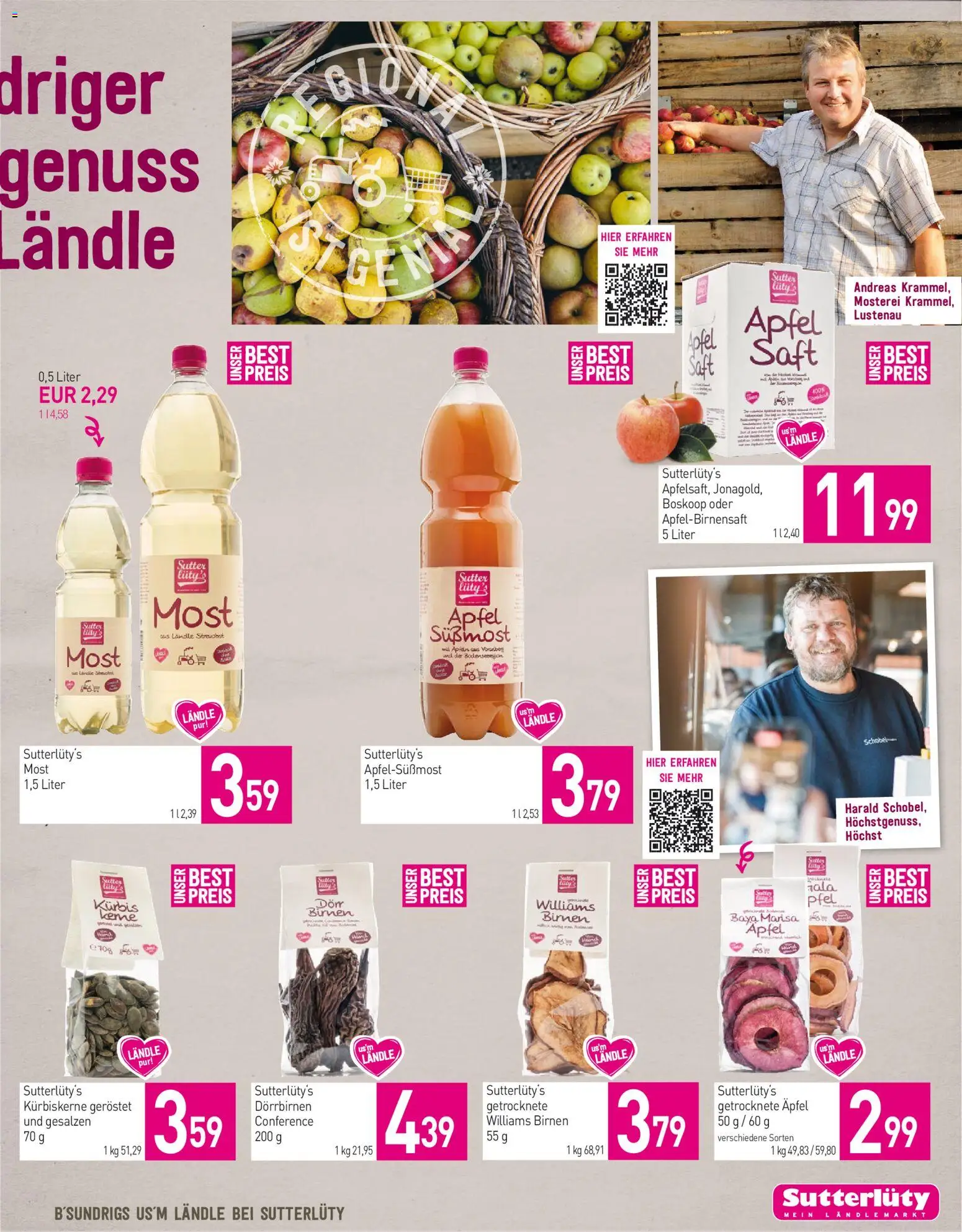 Sutterlüty Flugblatt gültig ab 08.10.2026 | Seite: 13 | Produkte: Kürbis, Saft, Äpfel, Geröstet