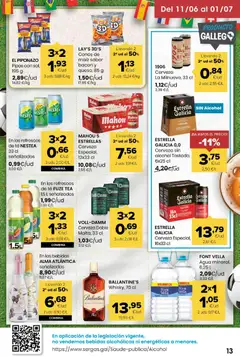 Vista previa Eroski folleto válido desde el 11.06.2026 | Página: 13 | Productos: Cerveza, Té, Whisky