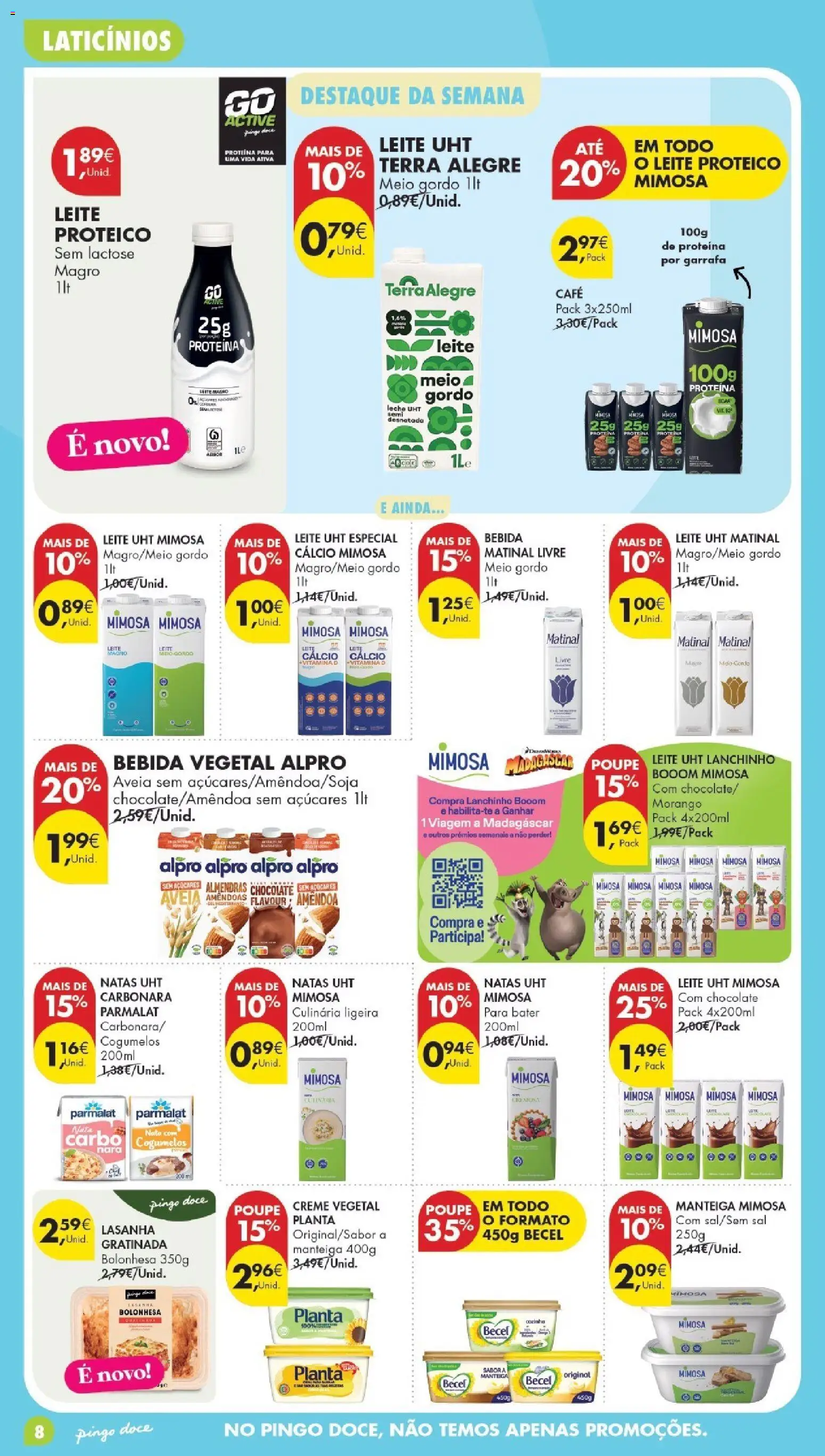 Pingo Doce folheto Poupe Esta Semana Madeira │ válido de 06/10/2026 | Página: 8 | Produtos: Lasanha, Cálcio, Sal, Vitamina d