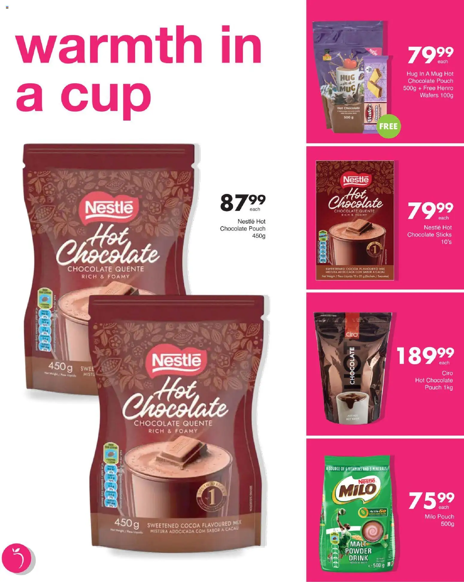 New Save catalogue – valid from 13/08/2026 | Page: 34 | Products: Hot chocolate, Vitamins, Chocolate, Powder