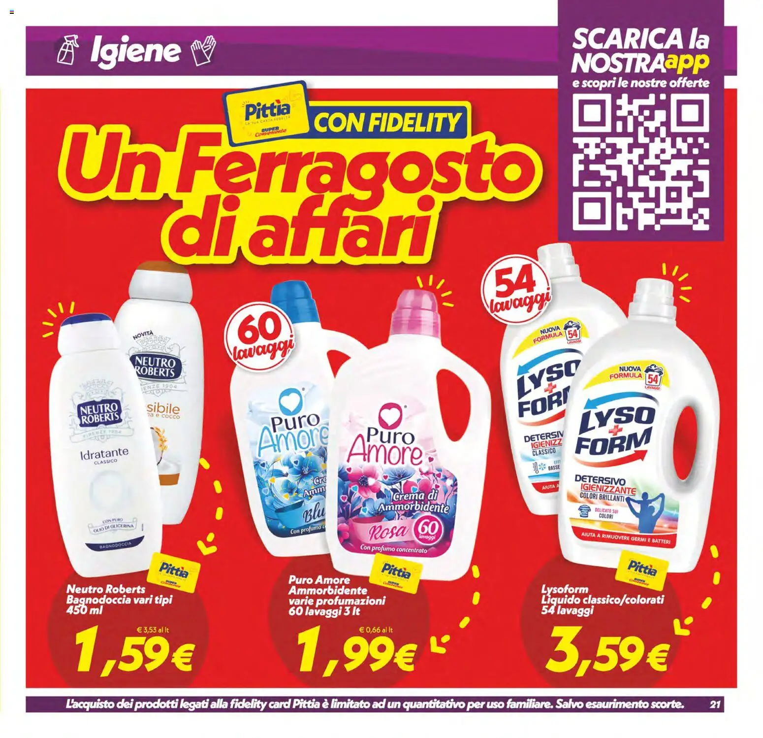 Volantino SuperConveniente del 11/08/2026 | Pagina: 21 | Prodotti: Crema, Ammorbidente, Olio, Cocco