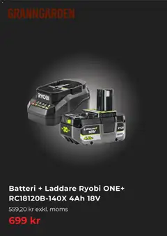 Granngården erbjudanden - Förhandsvisning av reklamblad från butik Granngården aktuell från 19.05.2026 | Sida: 4 | Produkter: Batteri, Laddare