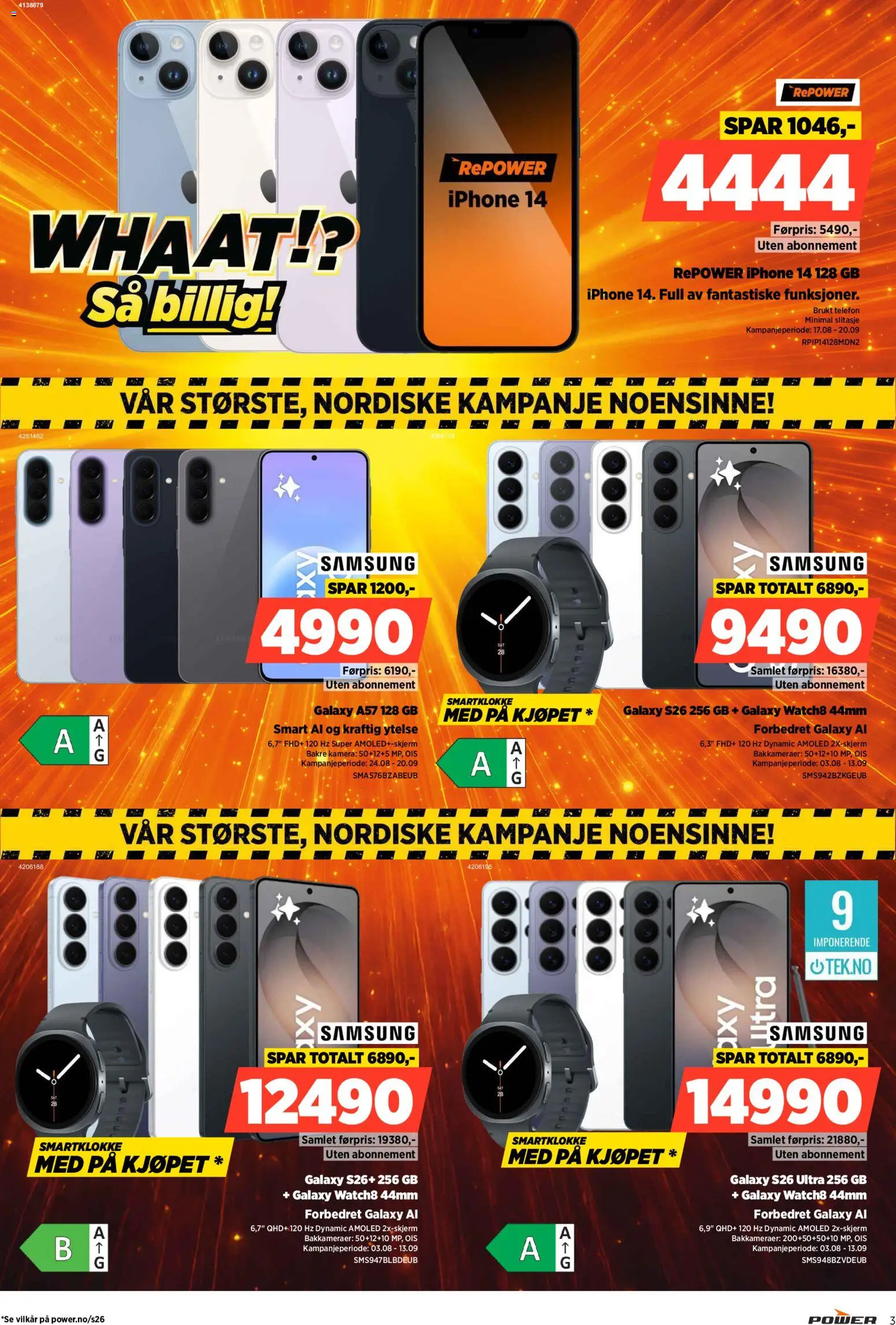 {H1} | Side: 3 | Produkter: Telefon, Kamera, Smartklokke