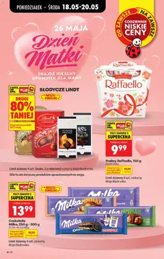 Pogląd oferty "Czekolada Milka, 250 g - 300 g, Milka chocolate, 250 g - 300 g" - ważna od 18.05.2026 | Strona: 18