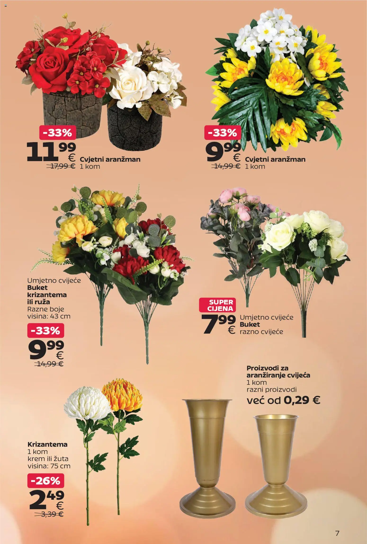 Tommy katalog | vrijedi od 12.10.2026 | Stranica: 7 | Proizvodi: Cvijeće, Cvjetni aranzman, Buket, Ruza