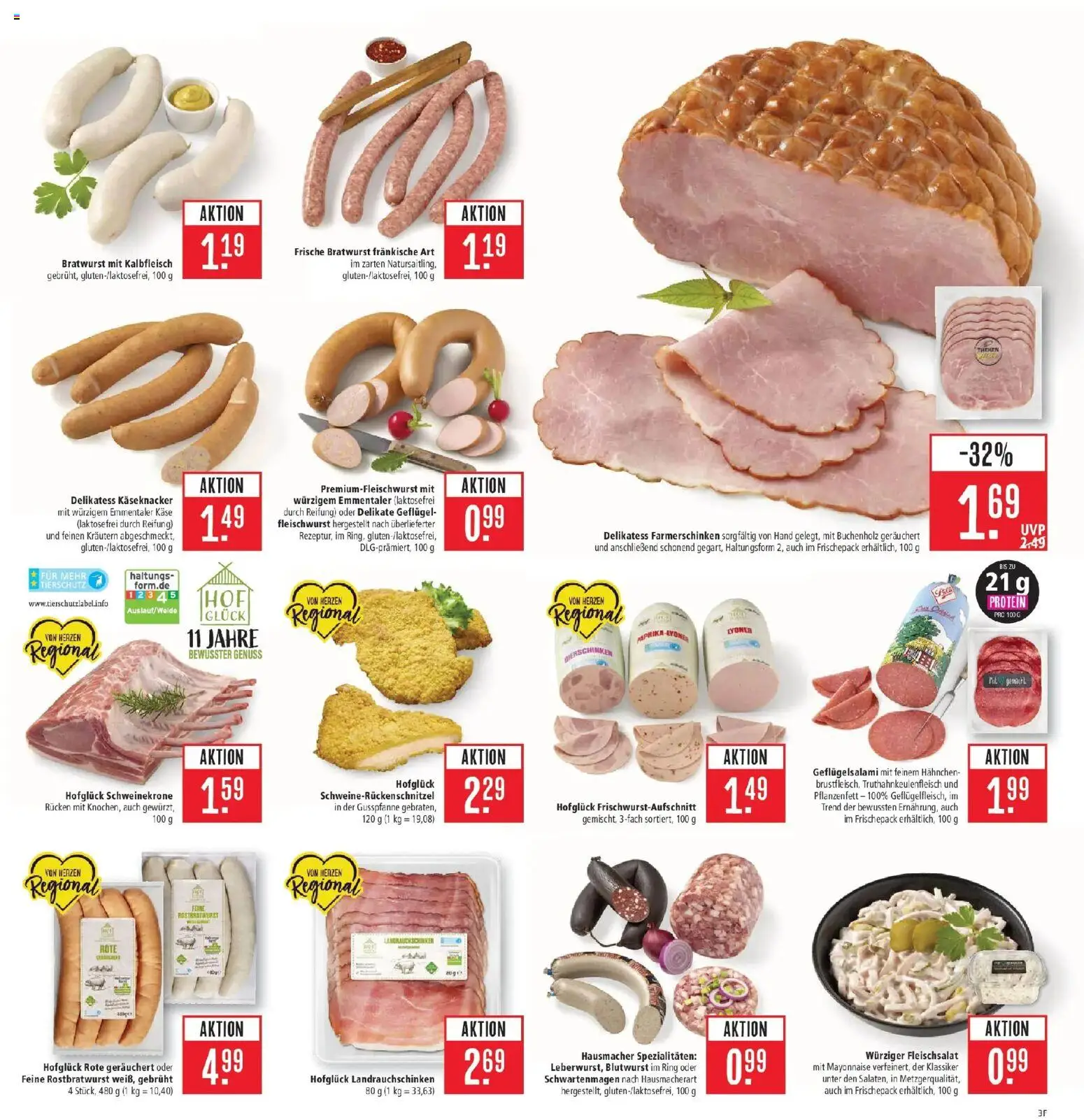 Marktkauf Prospekt Aschaffenburg (ab 31.08.2026) » Angebote online | Seite: 3 | Produkte: Hahnchen, Käse, Bratwurst, Schinken