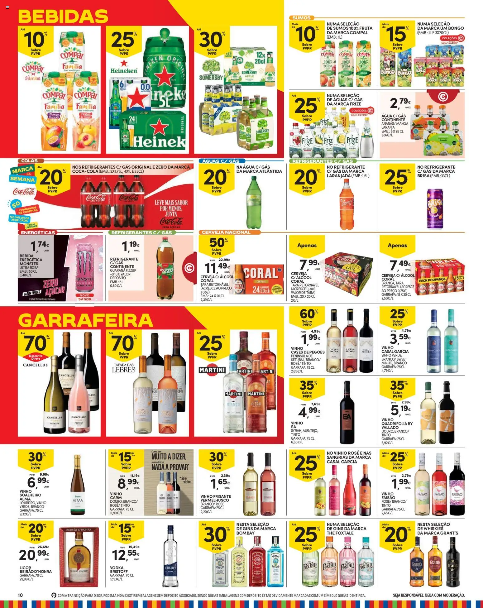 Continente Madeira │ válido de 07/07/2026 | Página: 12 | Produtos: Licor, Vinho, Somersby, Açúcar