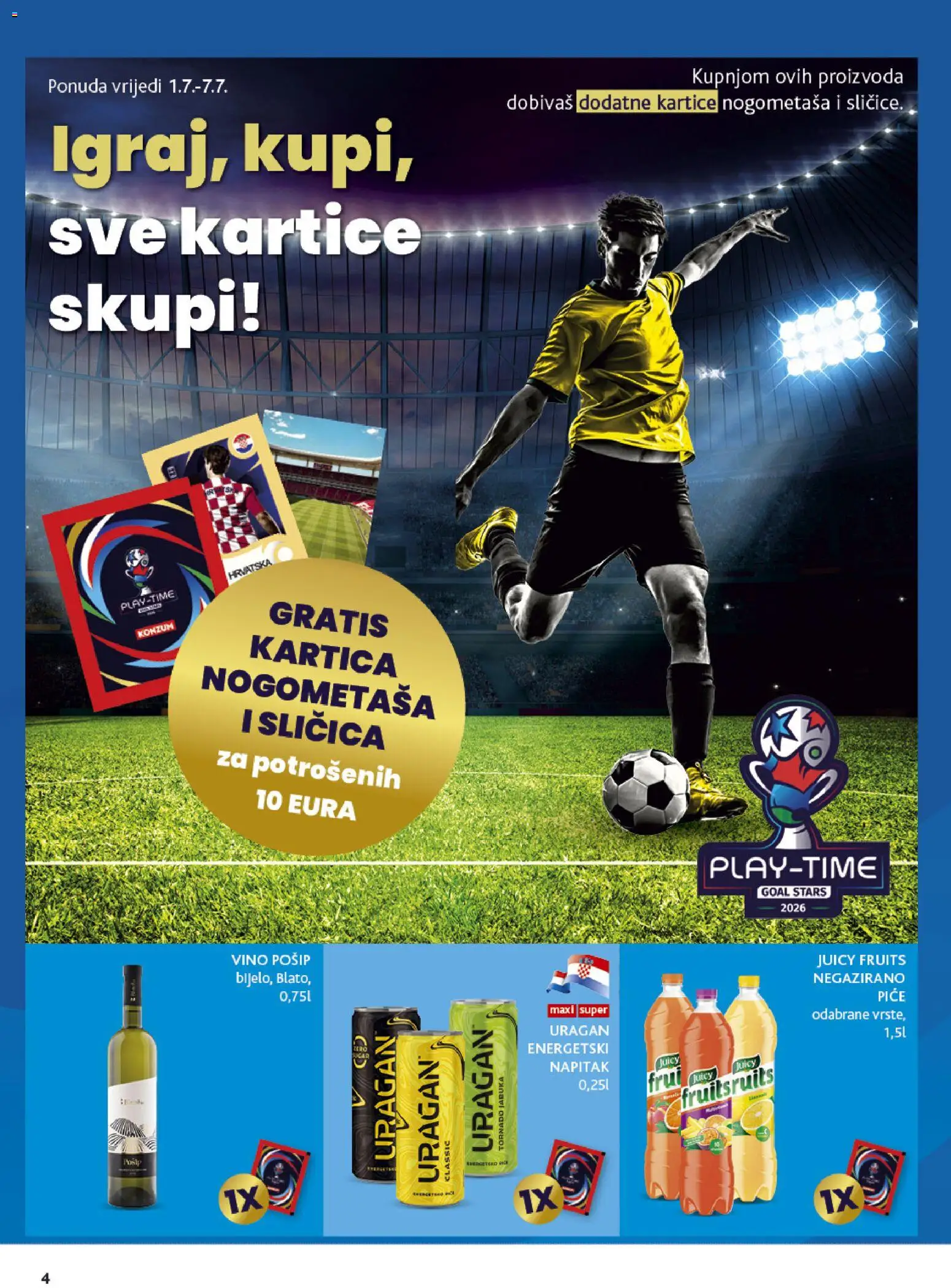 Konzum HR akciós ujság - amely érvényes a következő dátumtól: 2026.07.01. | Oldal: 4
