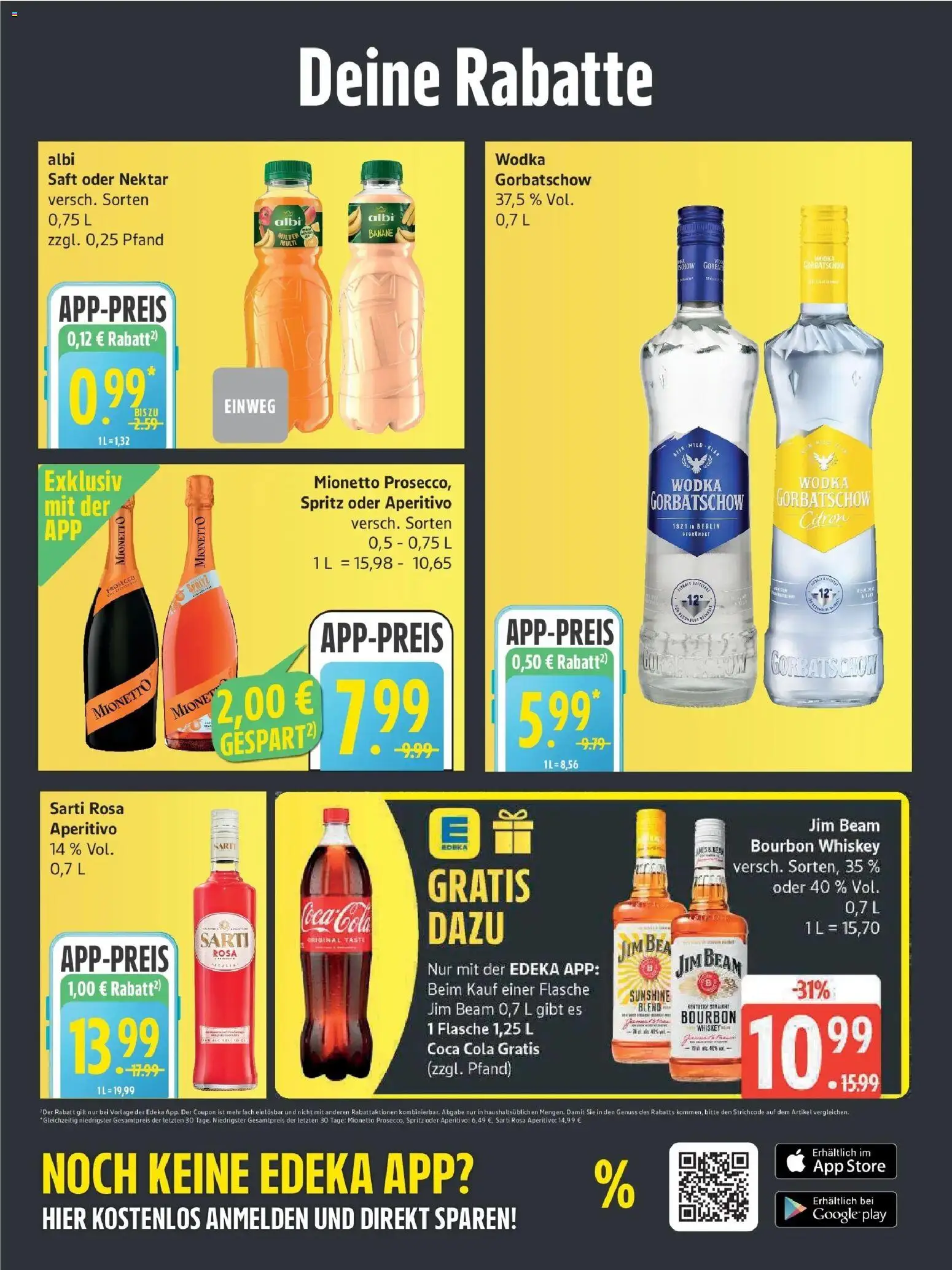 Edeka Prospekt Güstrow (ab 19.10.2026) » Angebote Online | Seite: 7 | Produkte: Jim beam, Prosecco, Saft, Whiskey