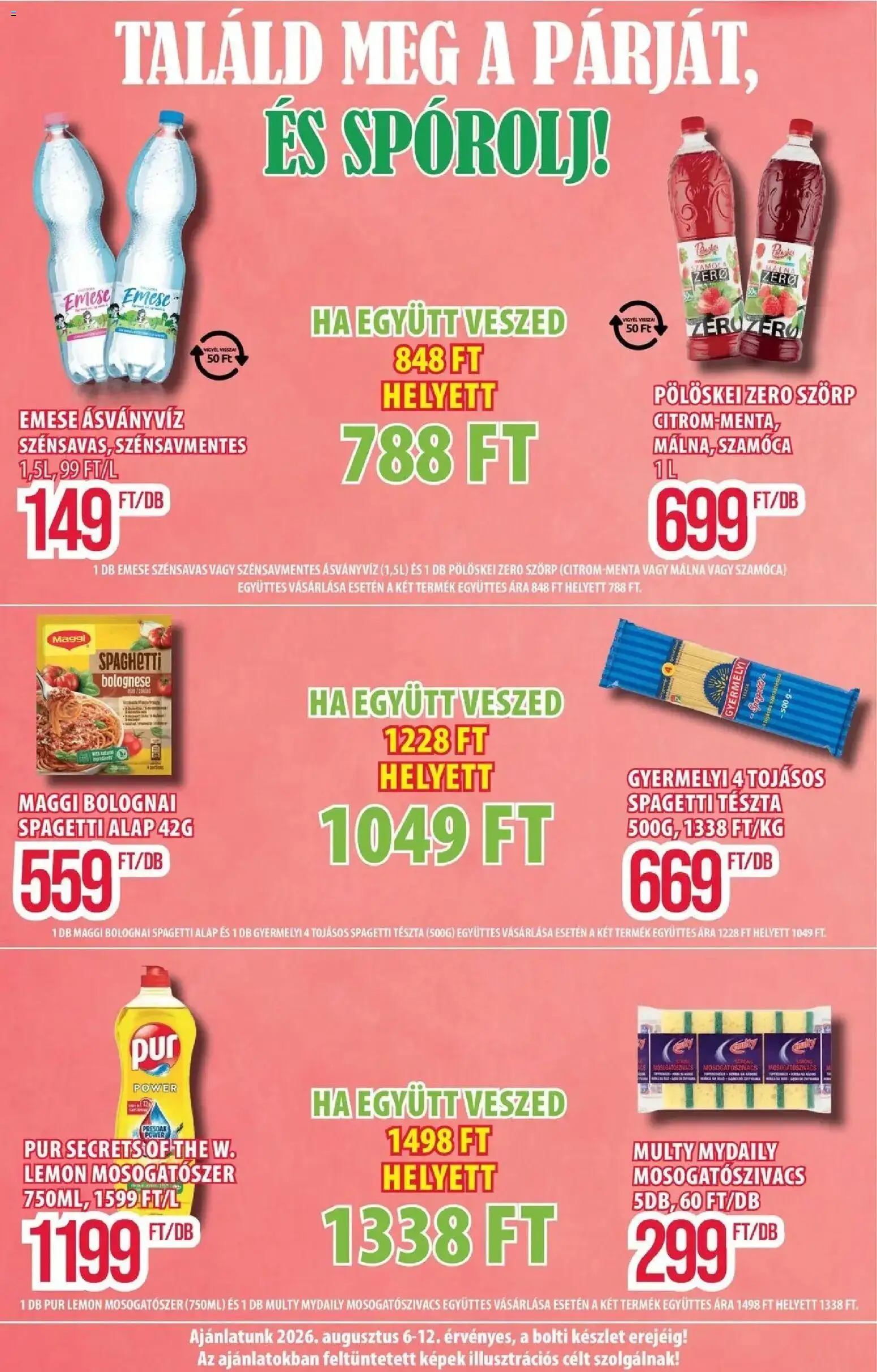 COOP Szolnok akciós ujság - amely érvényes a következő dátumtól: 2026.08.06. | Oldal: 9 | Termékek: Ásványvíz, Pur, Mosogatószer, Citrom