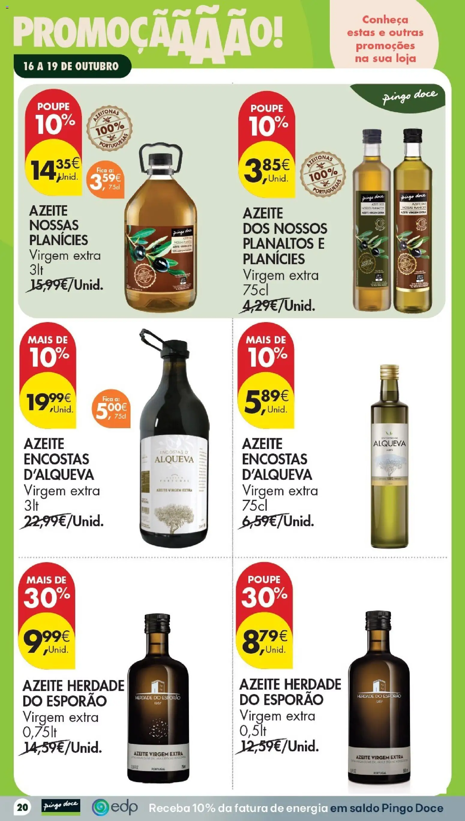 Pingo Doce folheto Poupe Este Fim de Semana │ válido de 16/10/2026 | Página: 20 | Produtos: Azeite, Azeite virgem extra