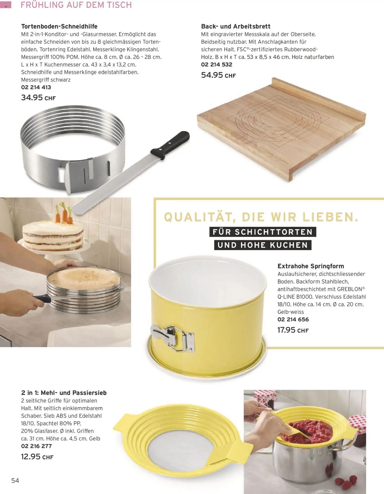 Tchibo Aktionen – gültig ab 24.02.2026 | Seite: 54 | Produkte: Tisch, Mehl
