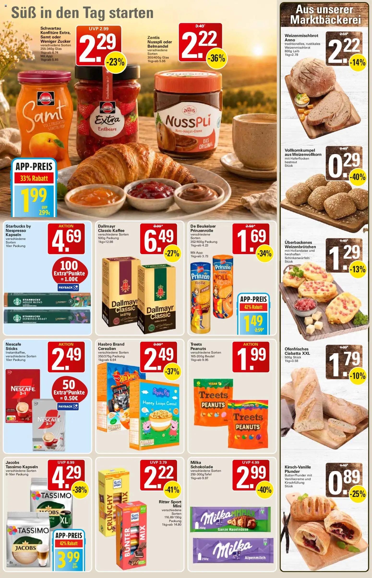 WEZ Prospekt – gültig ab 20.07.2026 | Seite: 9 | Produkte: Kaffee, Starbucks, Milka, Tassimo