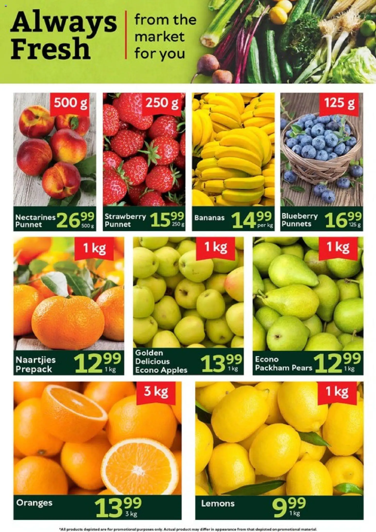 New Oxford Freshmarket catalogue – valid from 06/10/2026 | Page: 3 | Products: Pears, Lemons, Oranges, Nectarines