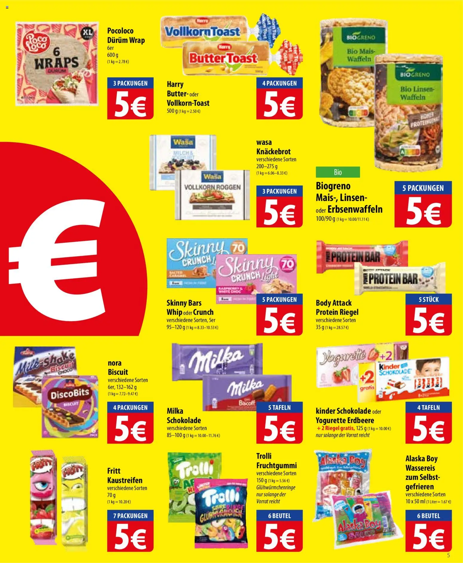 Famila Prospekt 	 – gültig ab 26.05.2026 | Seite: 5 | Produkte: Butter, Milka, Waffeln, Wasa knackebrot